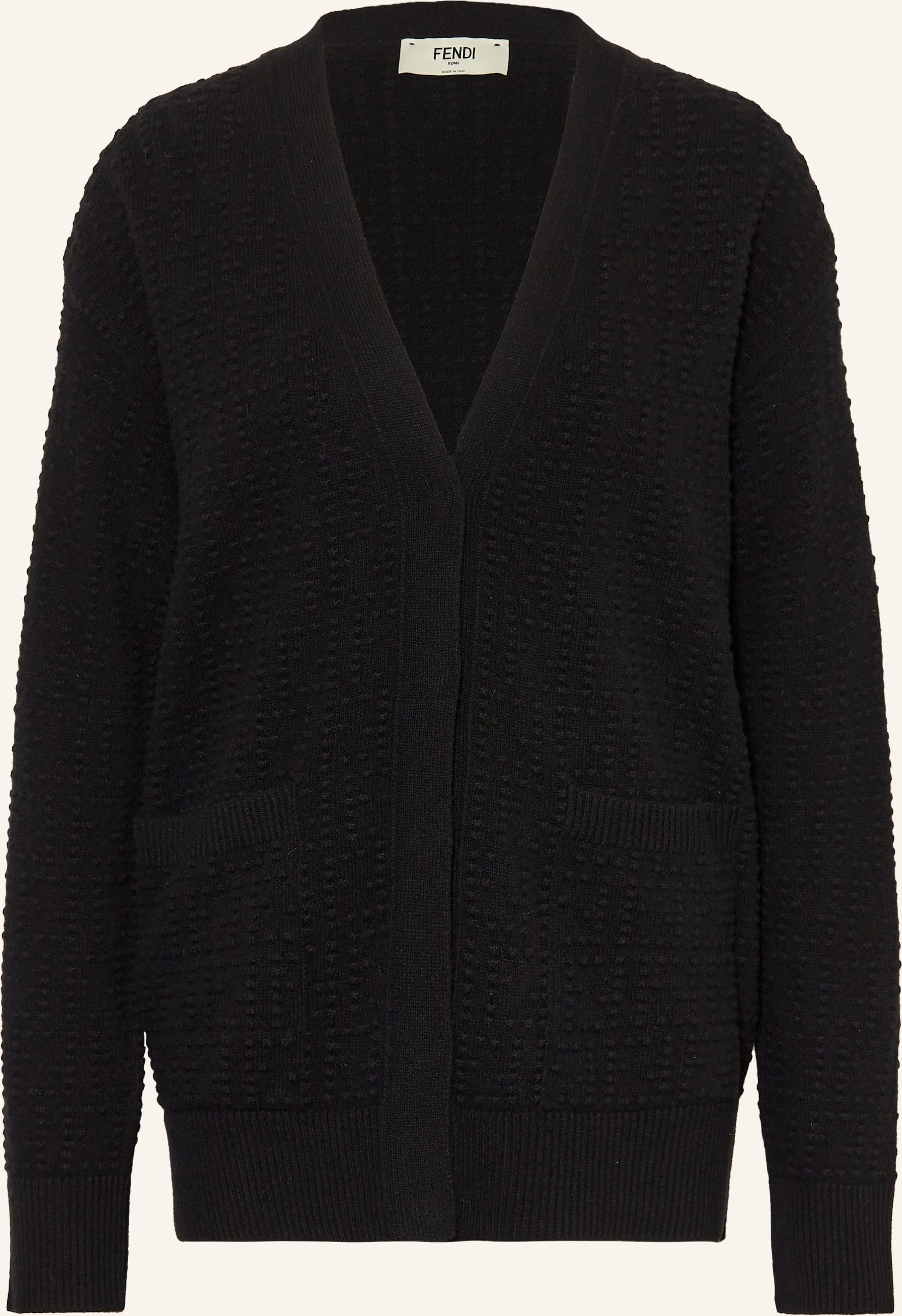 Fendi Oversized-Strickjacke schwarz