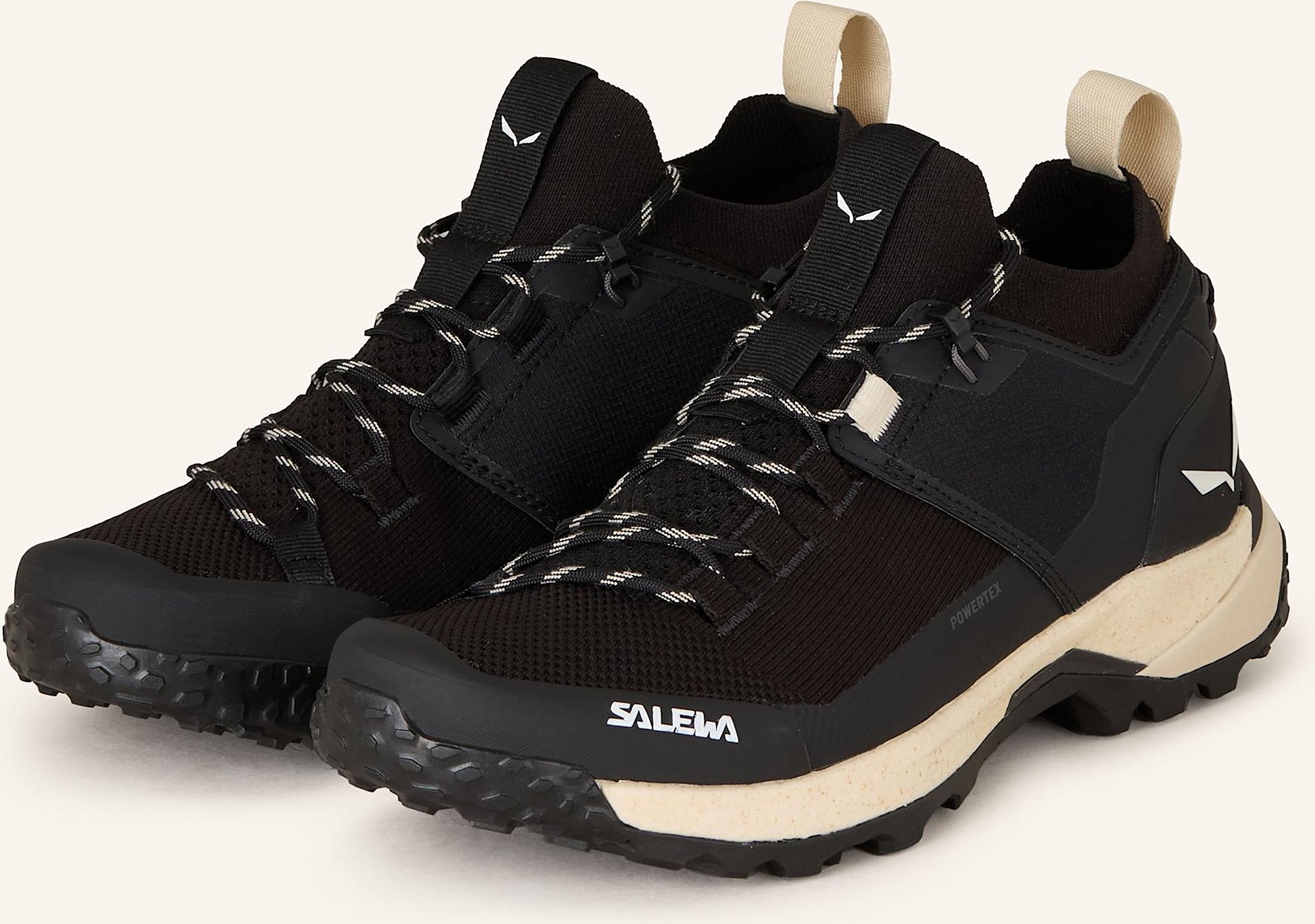 Salewa Wanderschuhe Puez 2 Knit Powertex schwarz