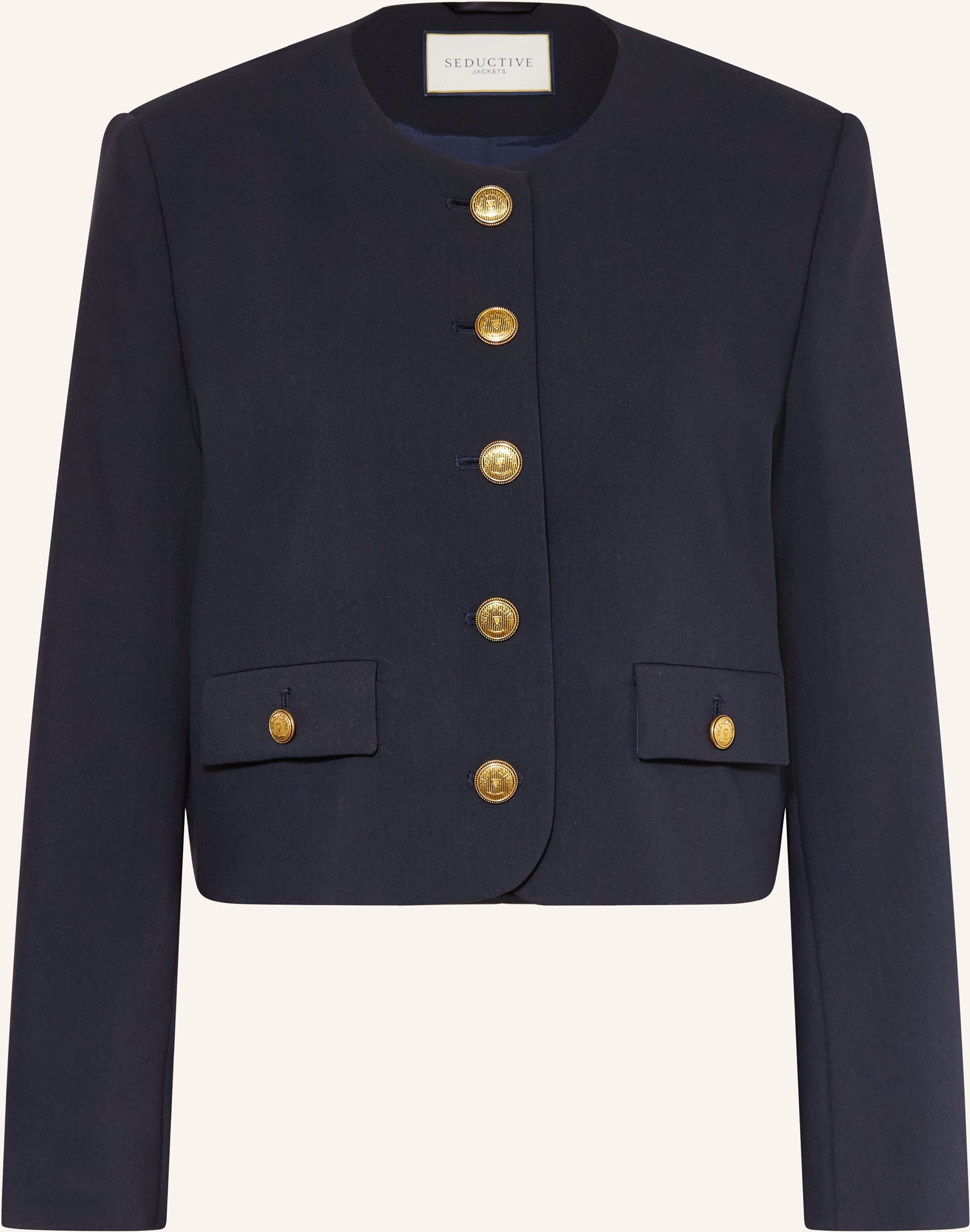 Seductive Kastenjacke Catherine blau