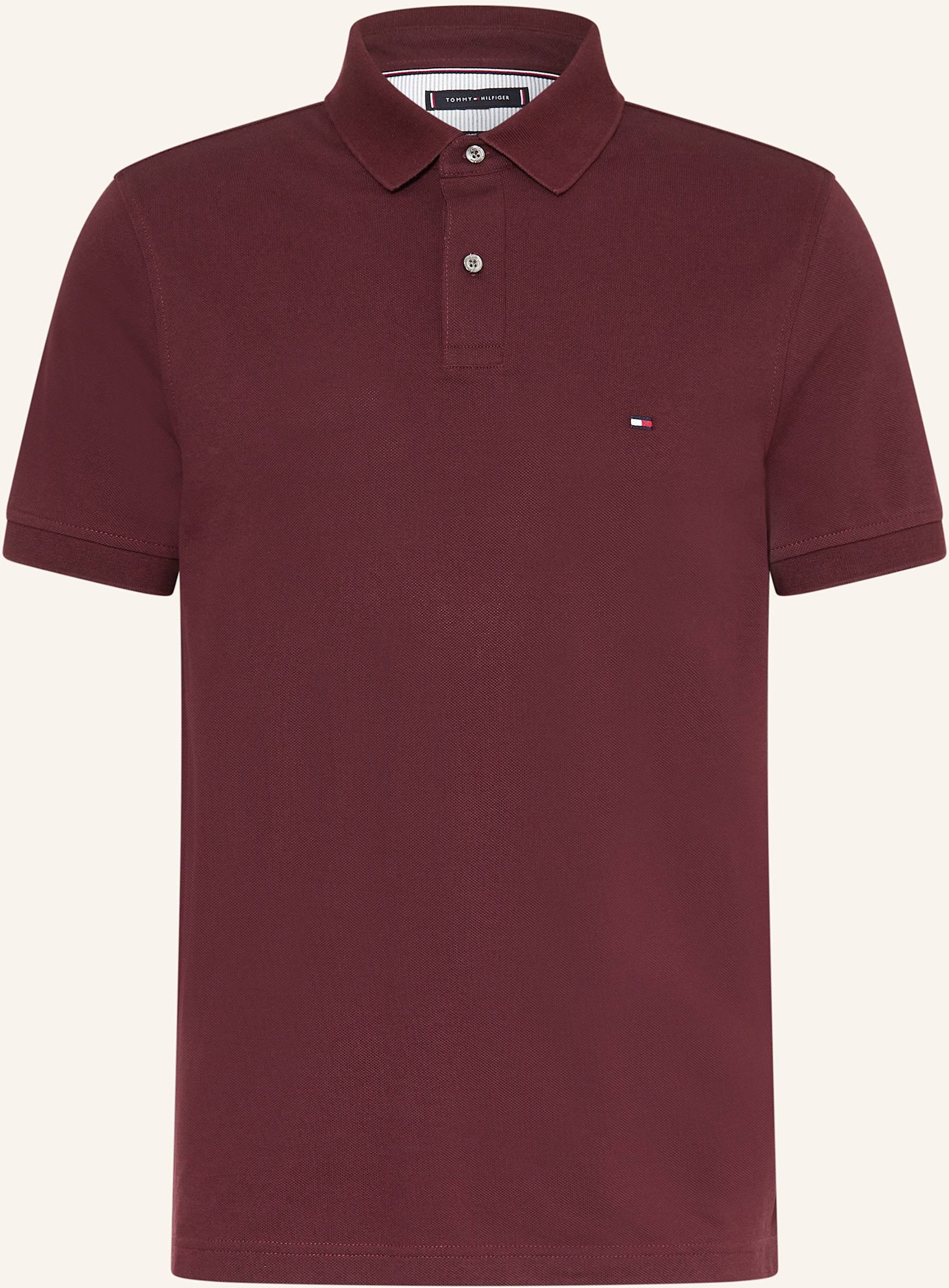 Tommy Hilfiger Piqué-Poloshirt Regular Fit rot