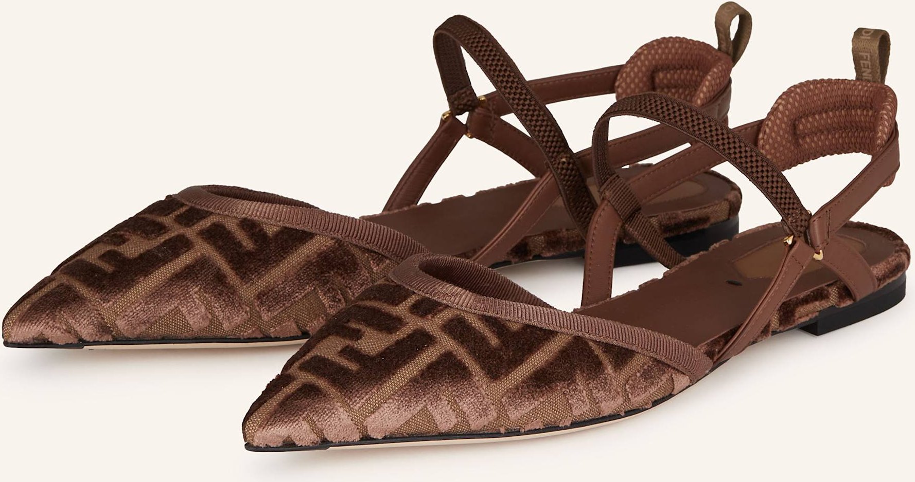 Fendi Slingballerinas Colibrì Lite braun