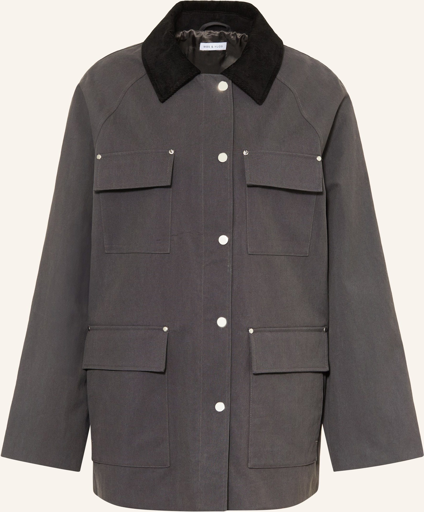 Mrs & Hugs Fieldjacket grau