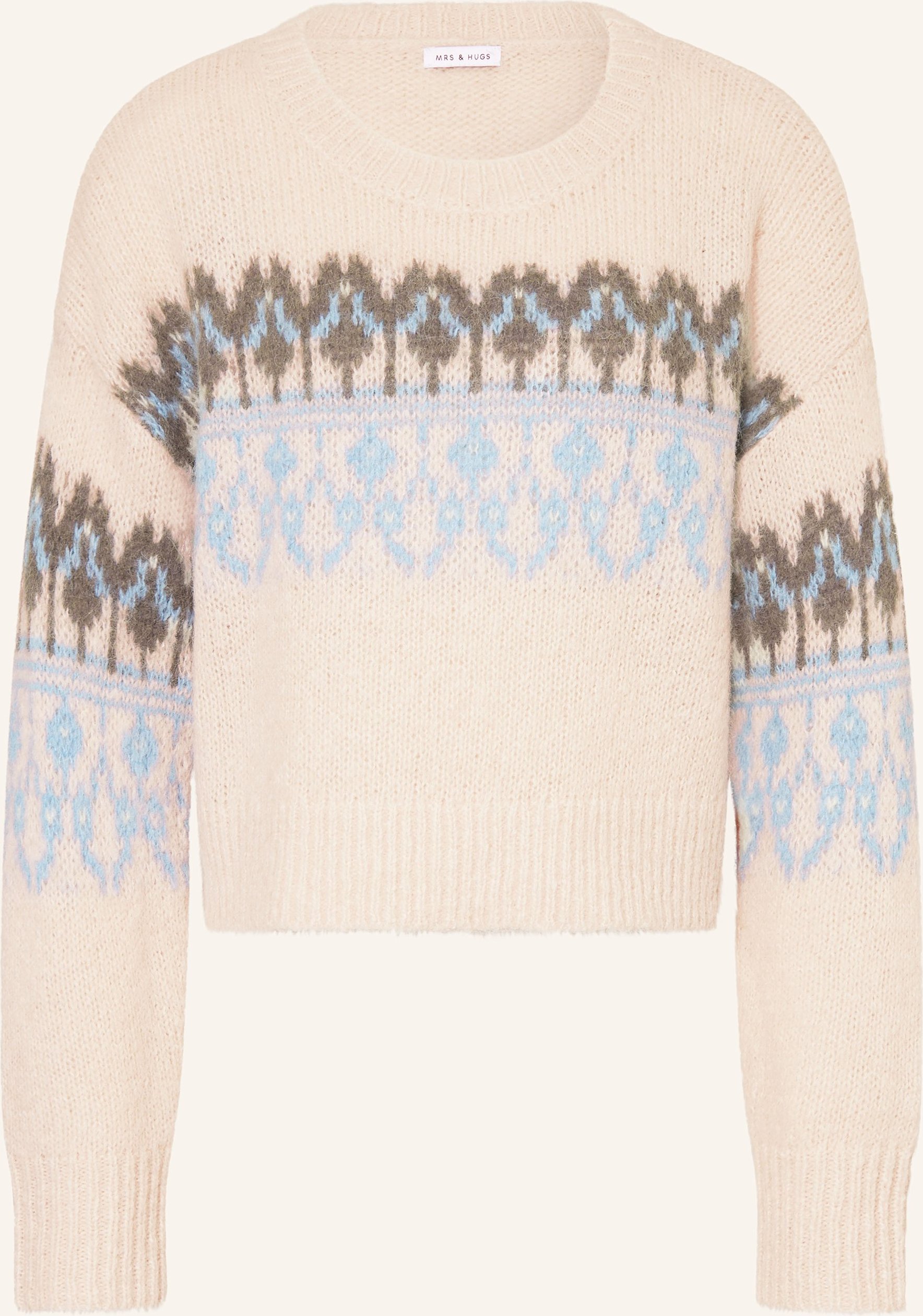 Mrs & Hugs Pullover Mit Alpaka weiss