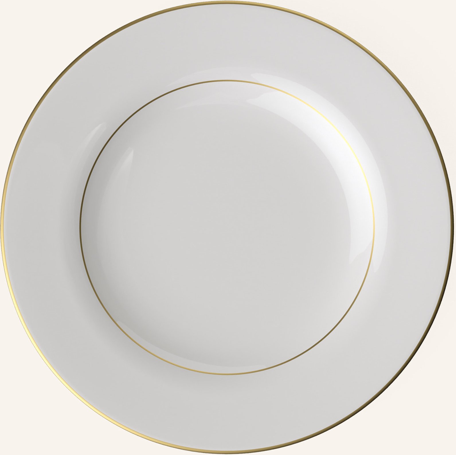Villeroy & Boch Brotteller Anmut Gold weiss