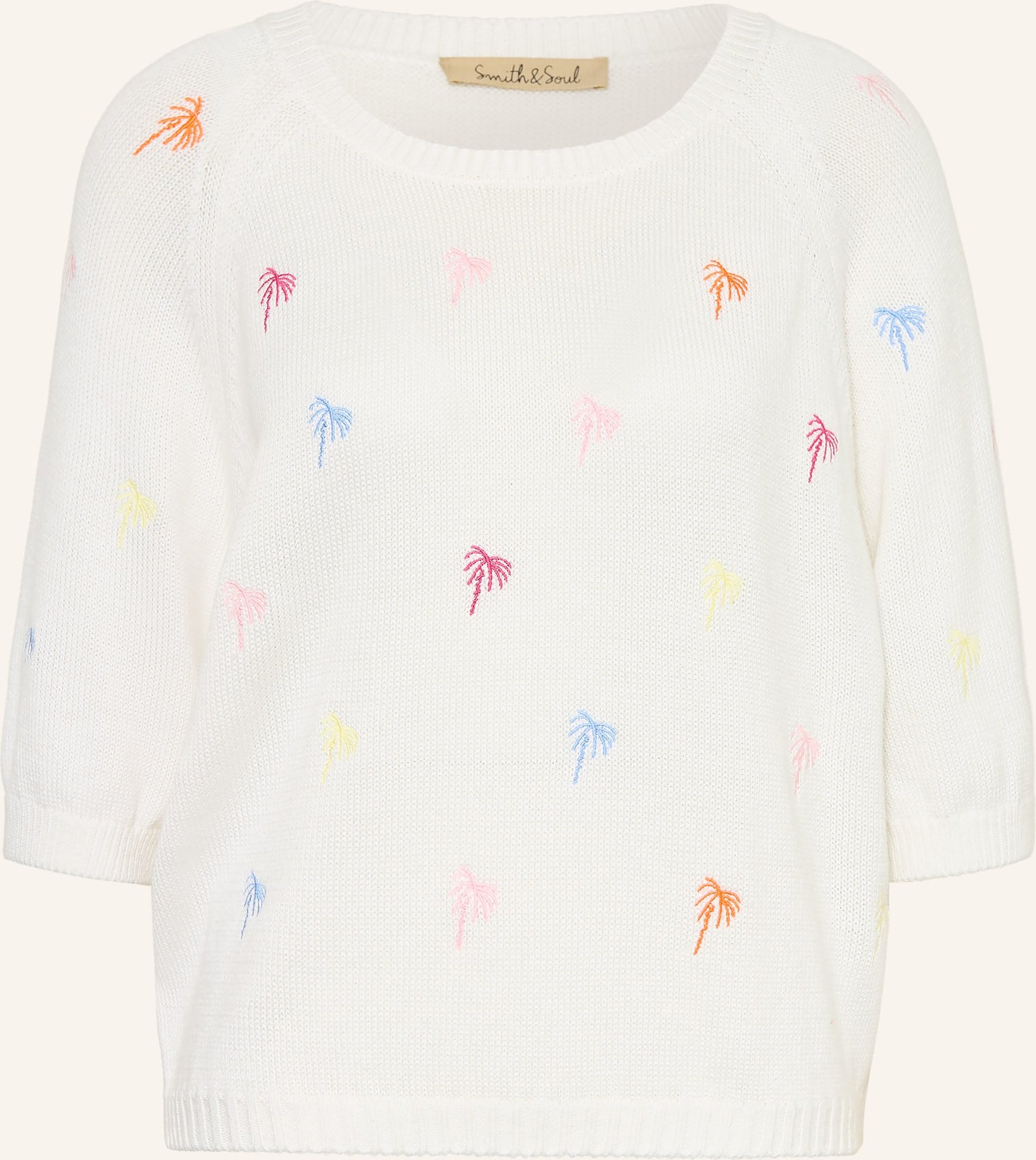 Smith & Soul Pullover Mit 3/4-Arm weiss