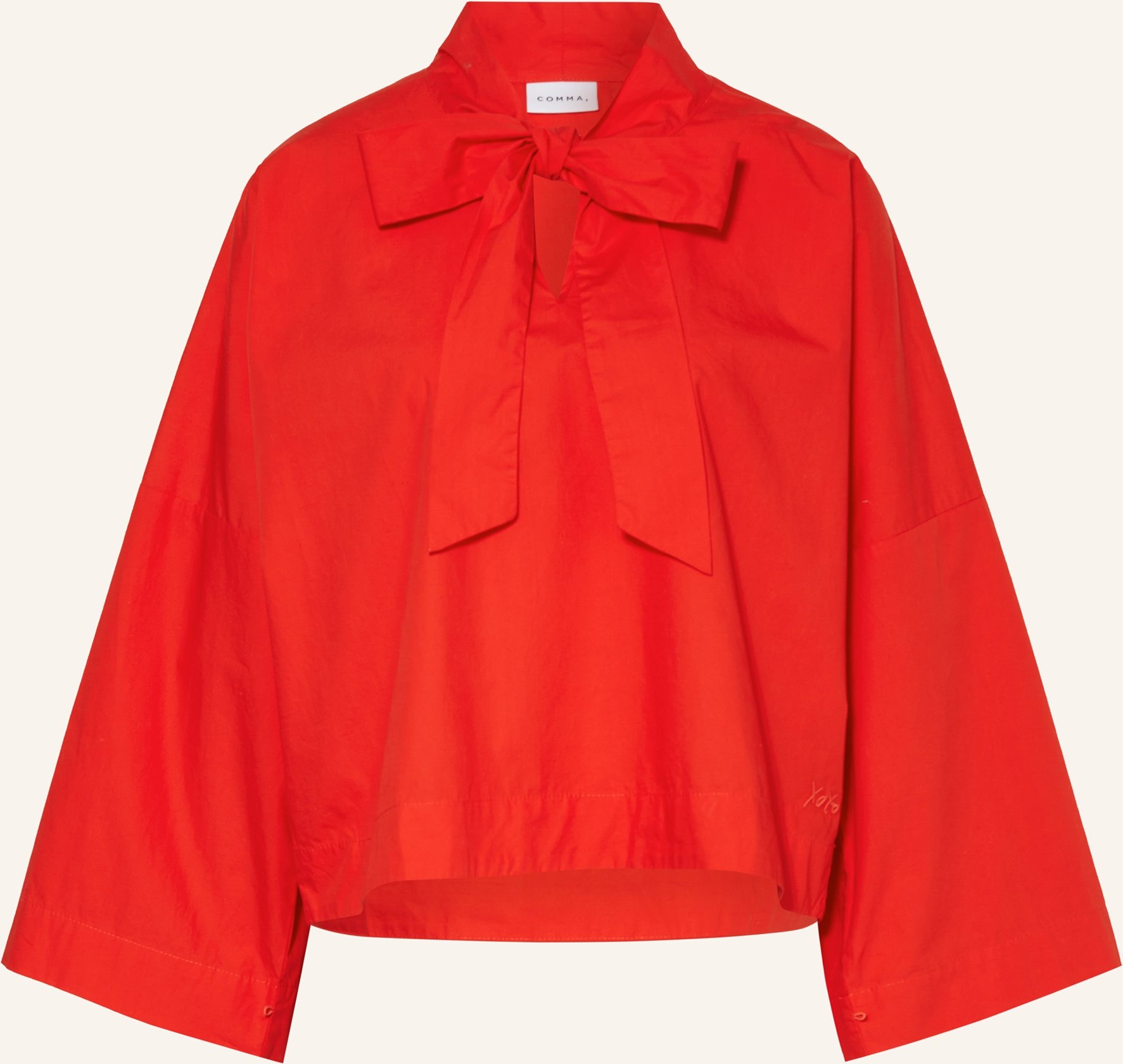 Comma Schluppenbluse rot