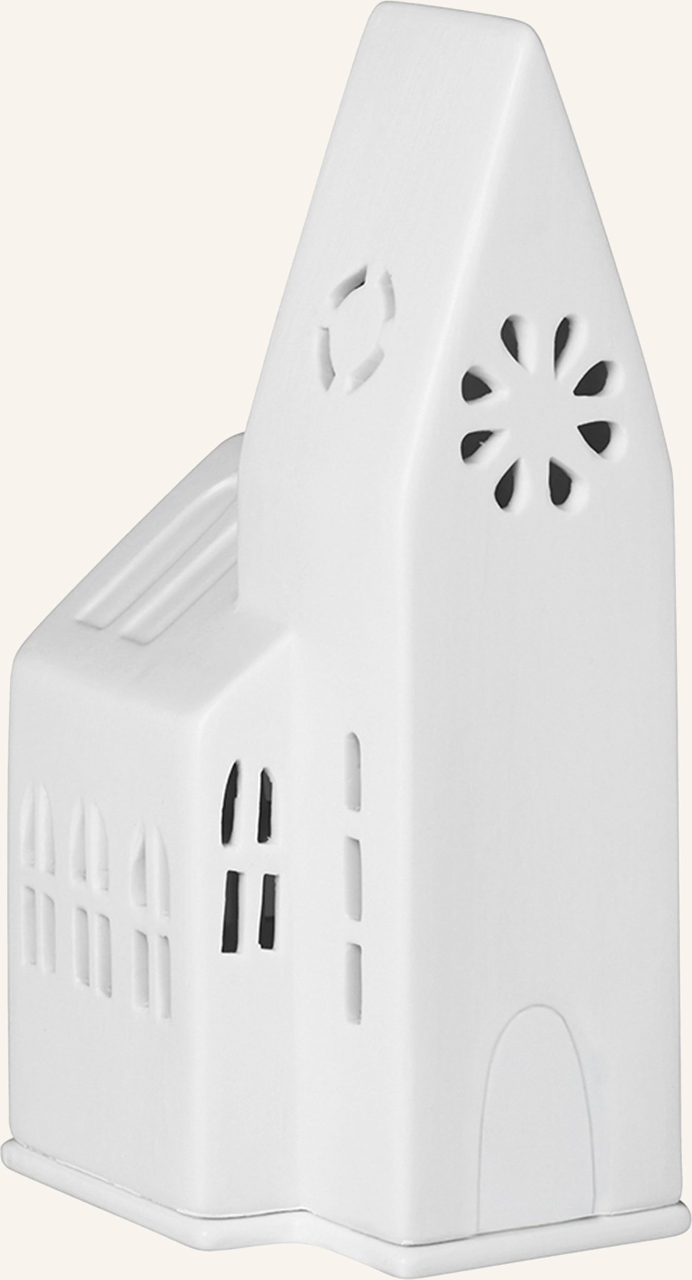 Thumbnail - Räder Dekofigur Lichthaus Kirche Klein Mit Teelichthalter weiss