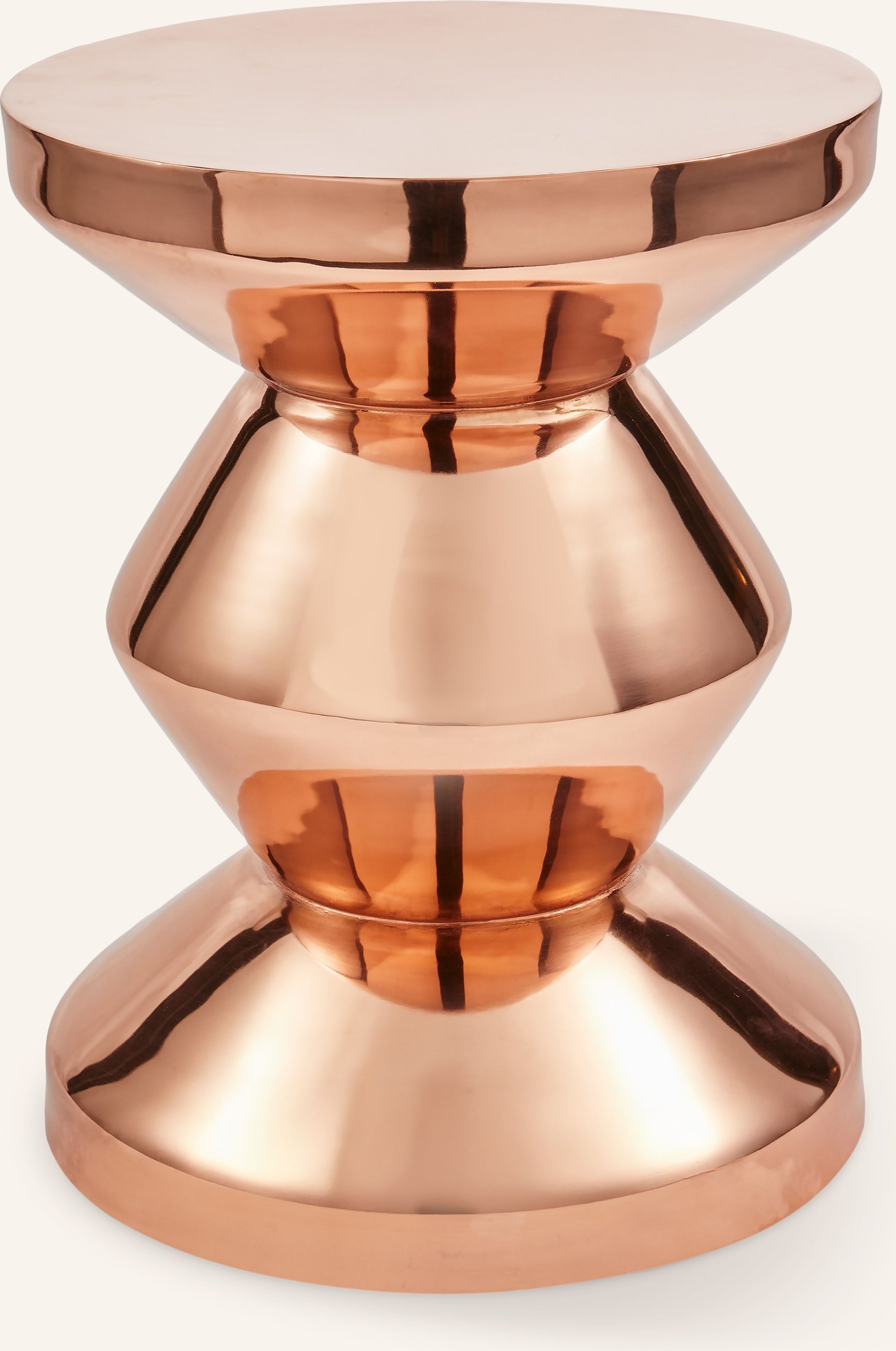 Polspotten Beistelltisch Zig Zag rosegold