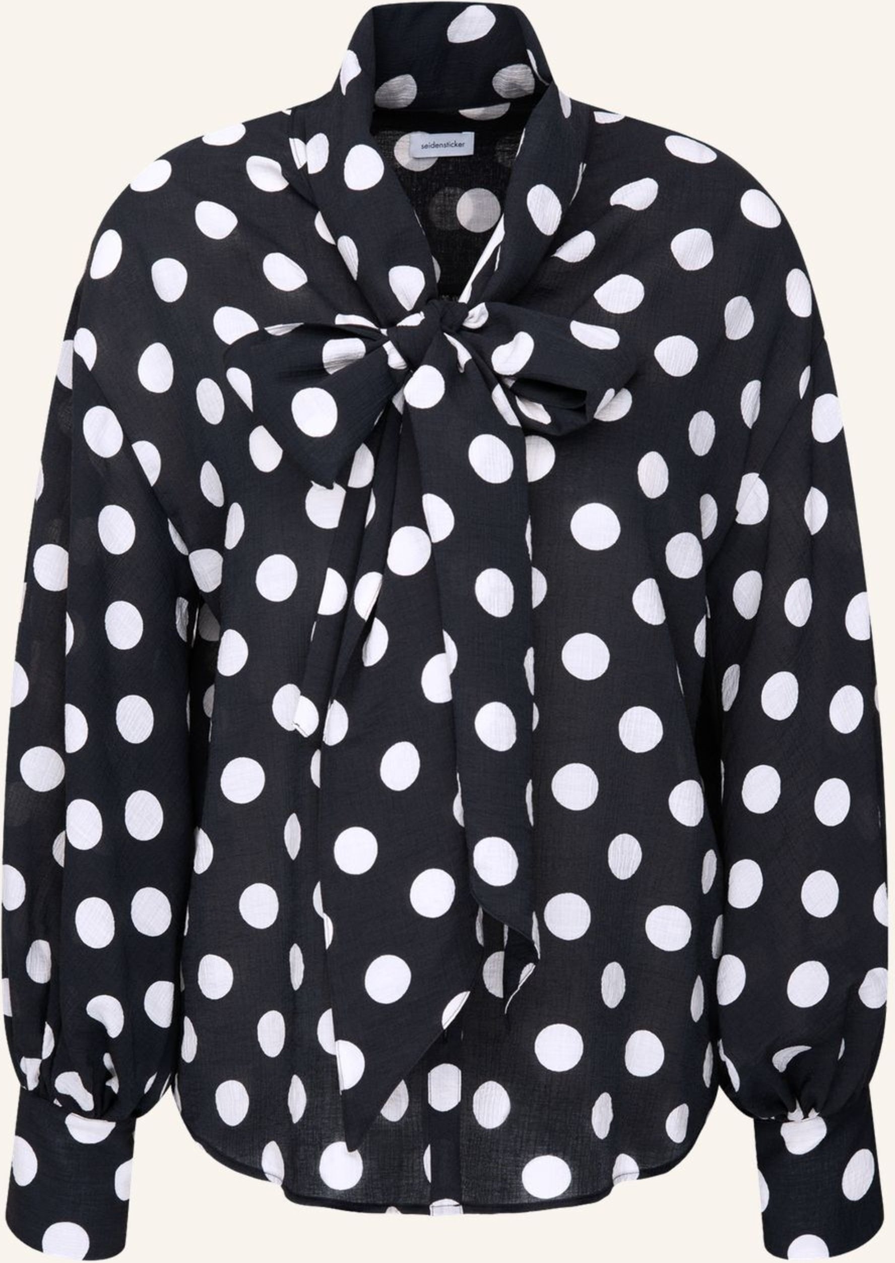 Seidensticker Rüschenbluse schwarz