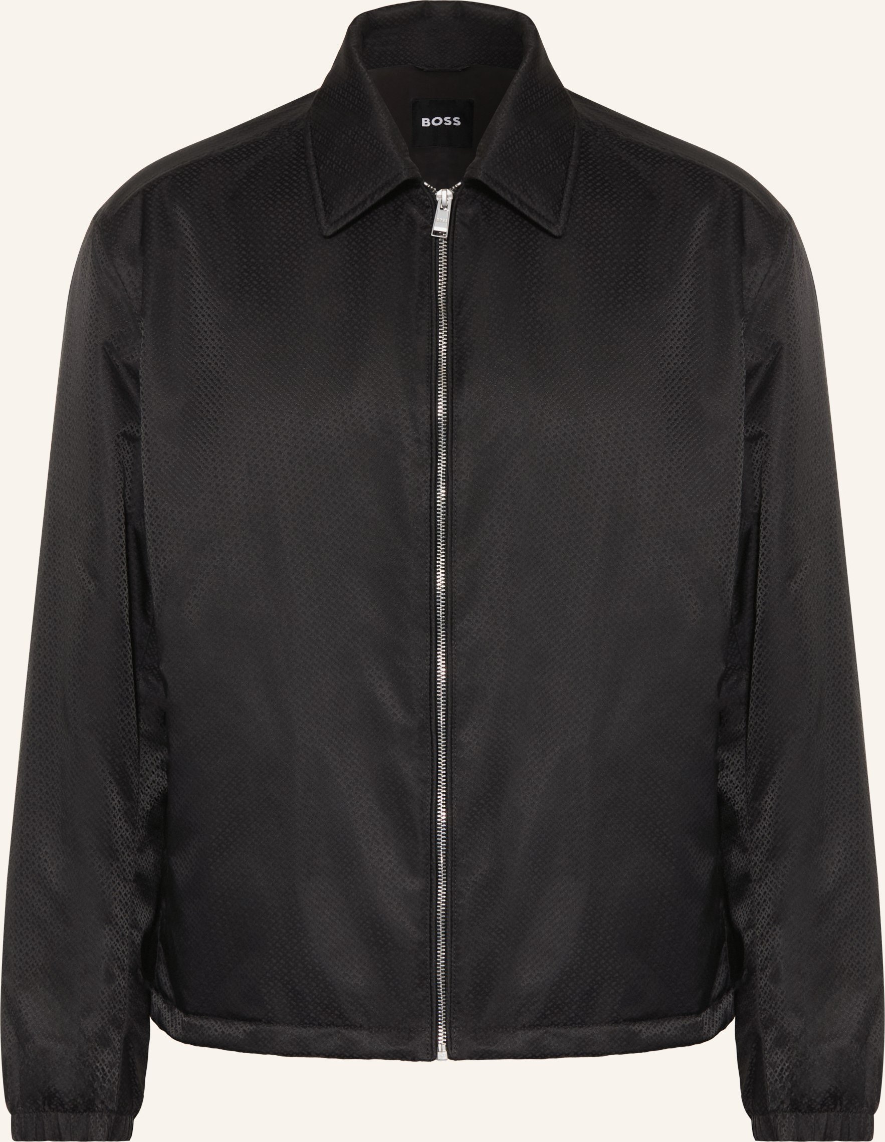 Boss Jacquard-Blouson Crestell schwarz
