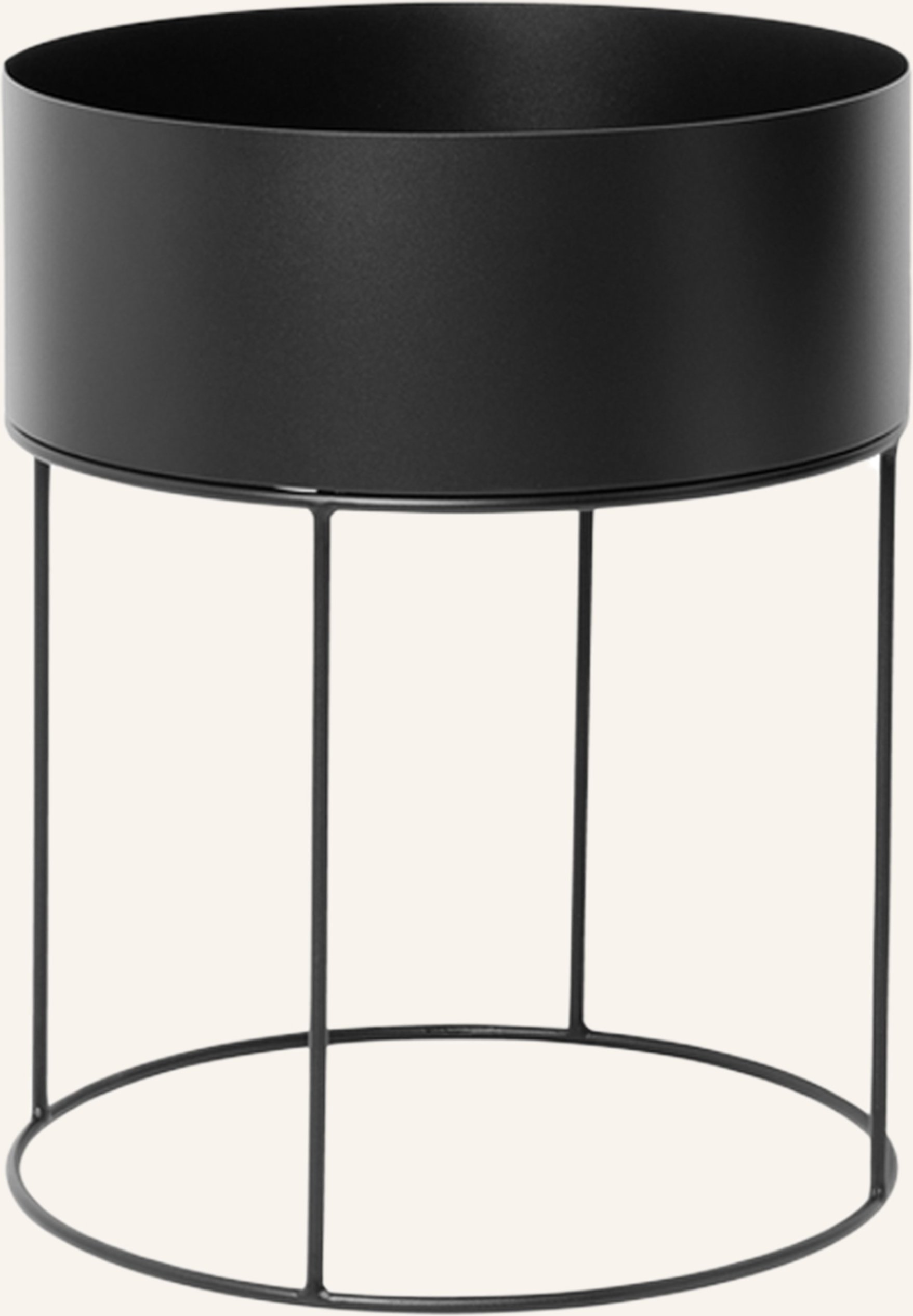 Ferm Living Blumentopf schwarz