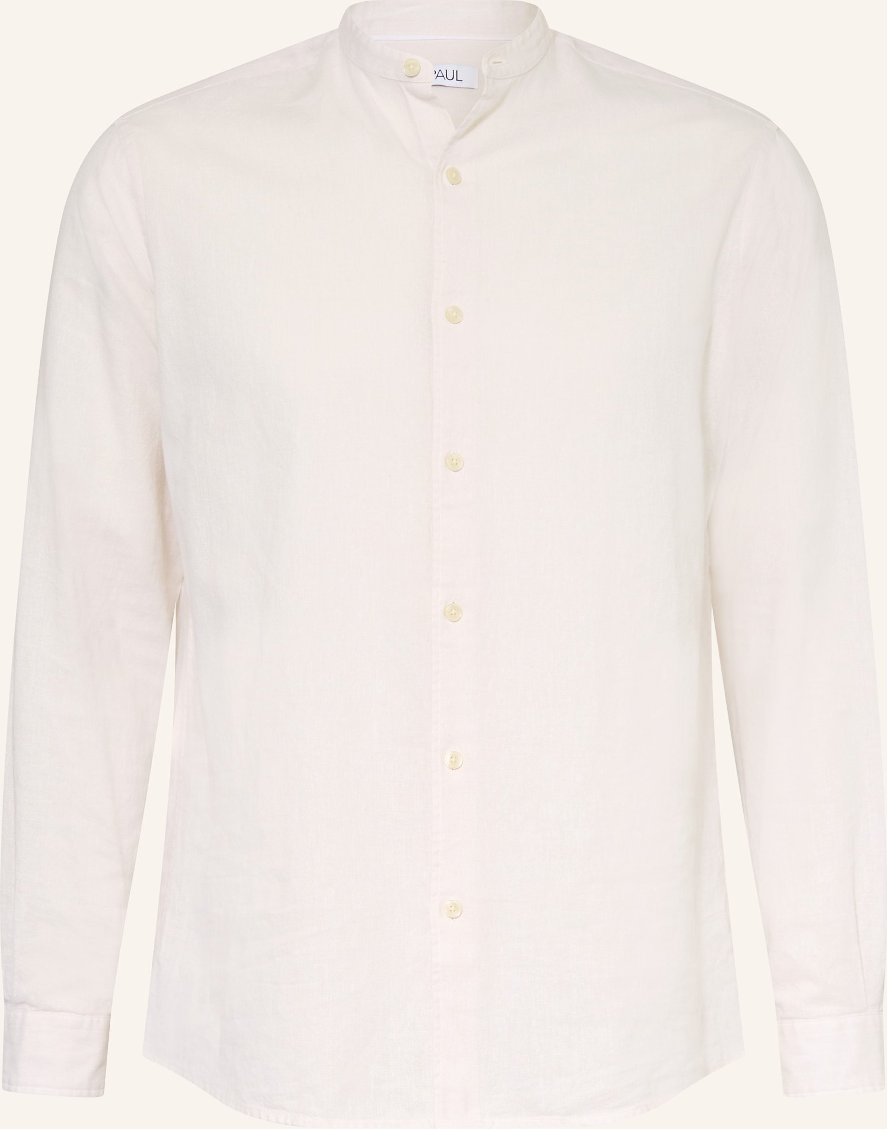 Paul Hemd Comfort Fit Mit Stehkragen weiss