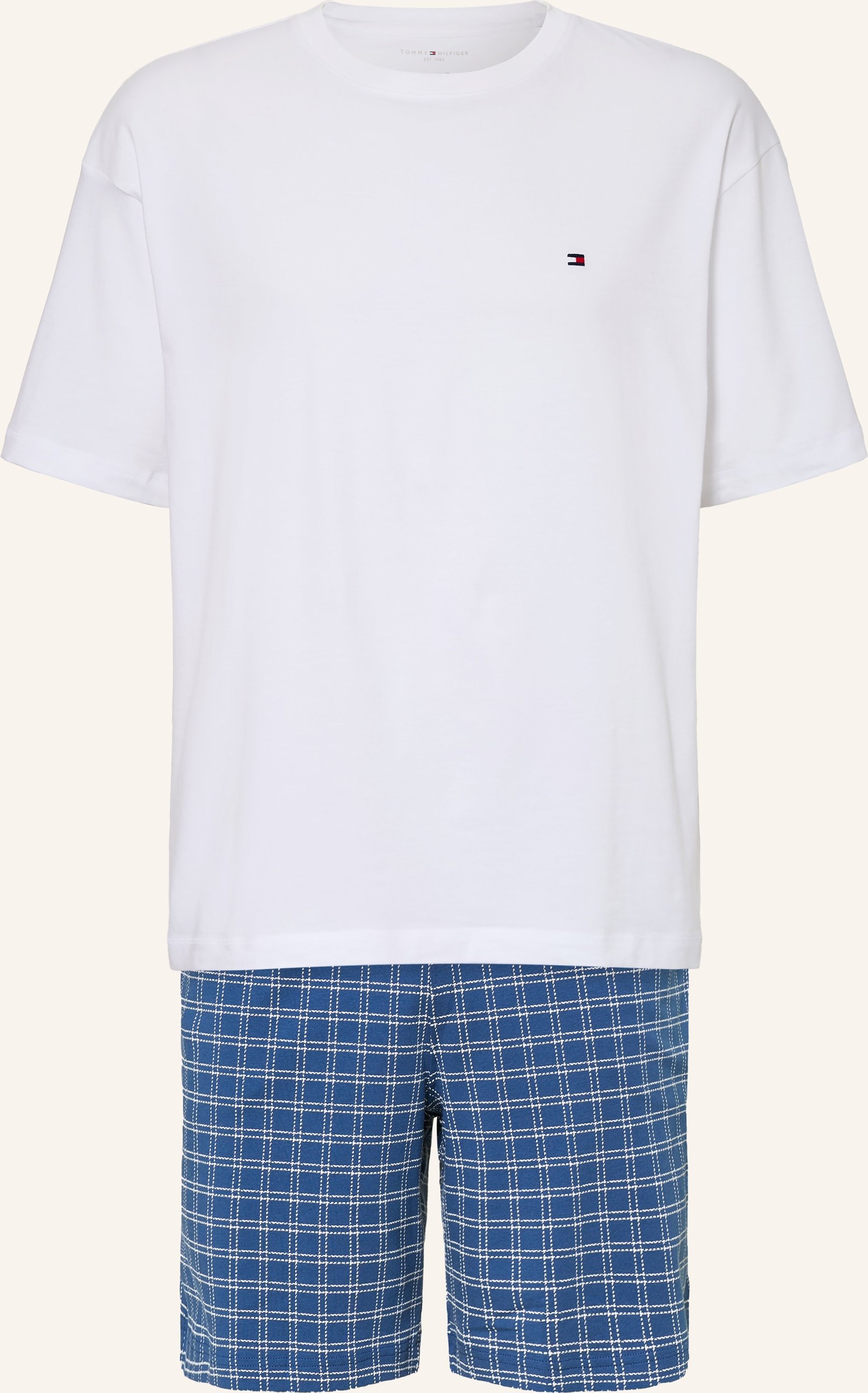 Tommy Hilfiger Shorty-Schlafanzug blau