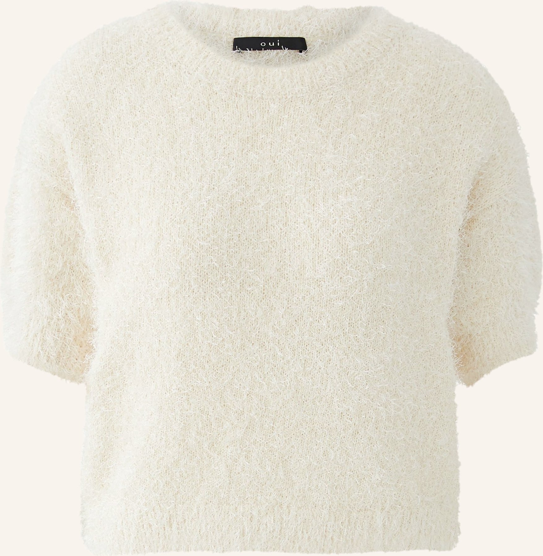 Oui Strickshirt beige