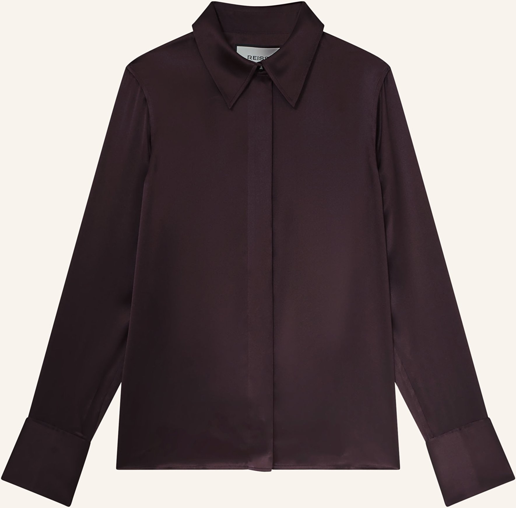 Reiss Hemdbluse Ameira Aus Seide rot