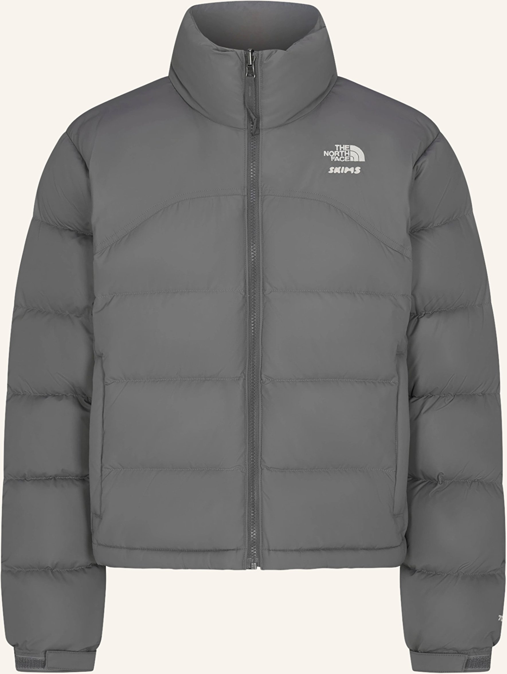 The North Face X Skims Daunenjacke Tnf X Project K 2000 Retro Shrunken Nuptse grau