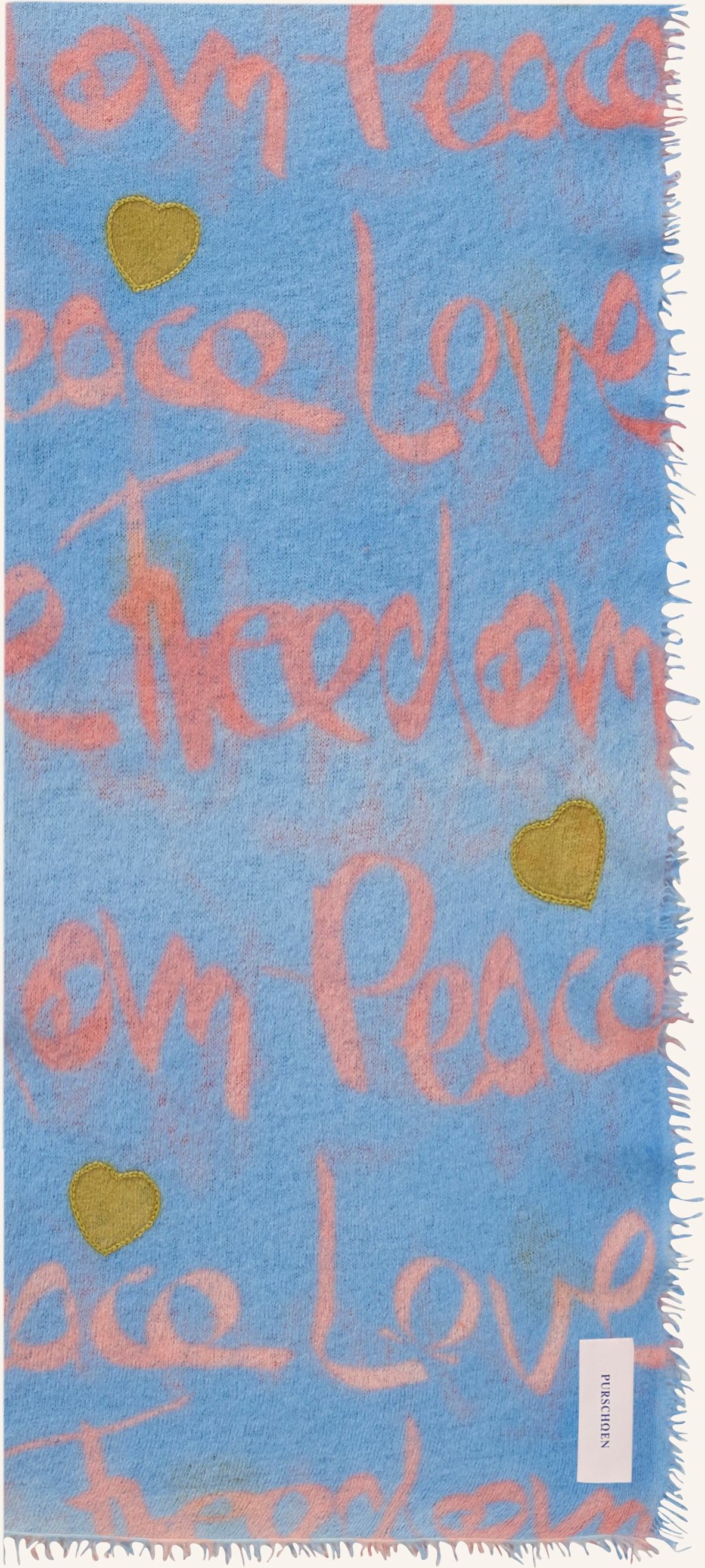 Purschoen Cashmere-Schal Freedom blau