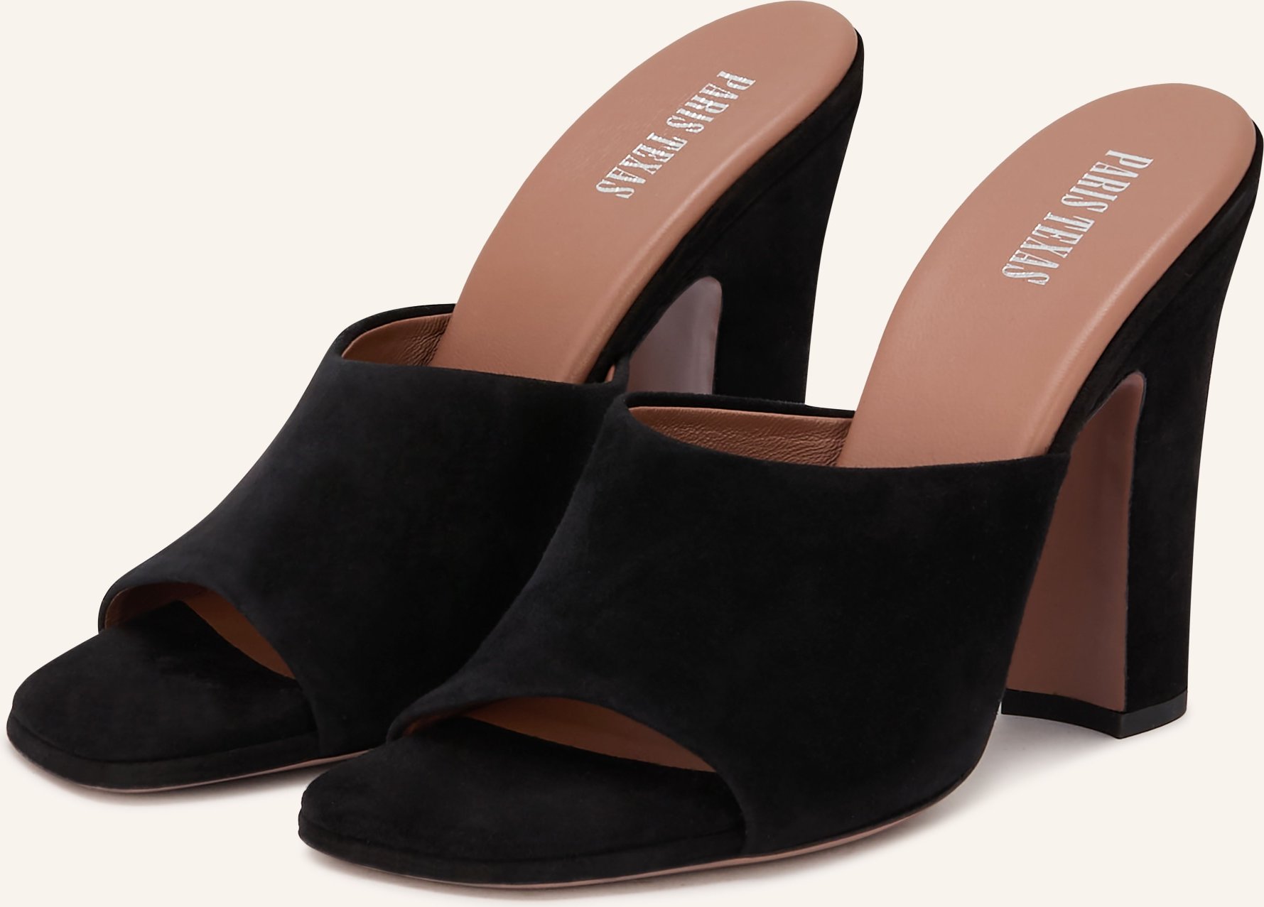 Paris Texas Mules Ava schwarz