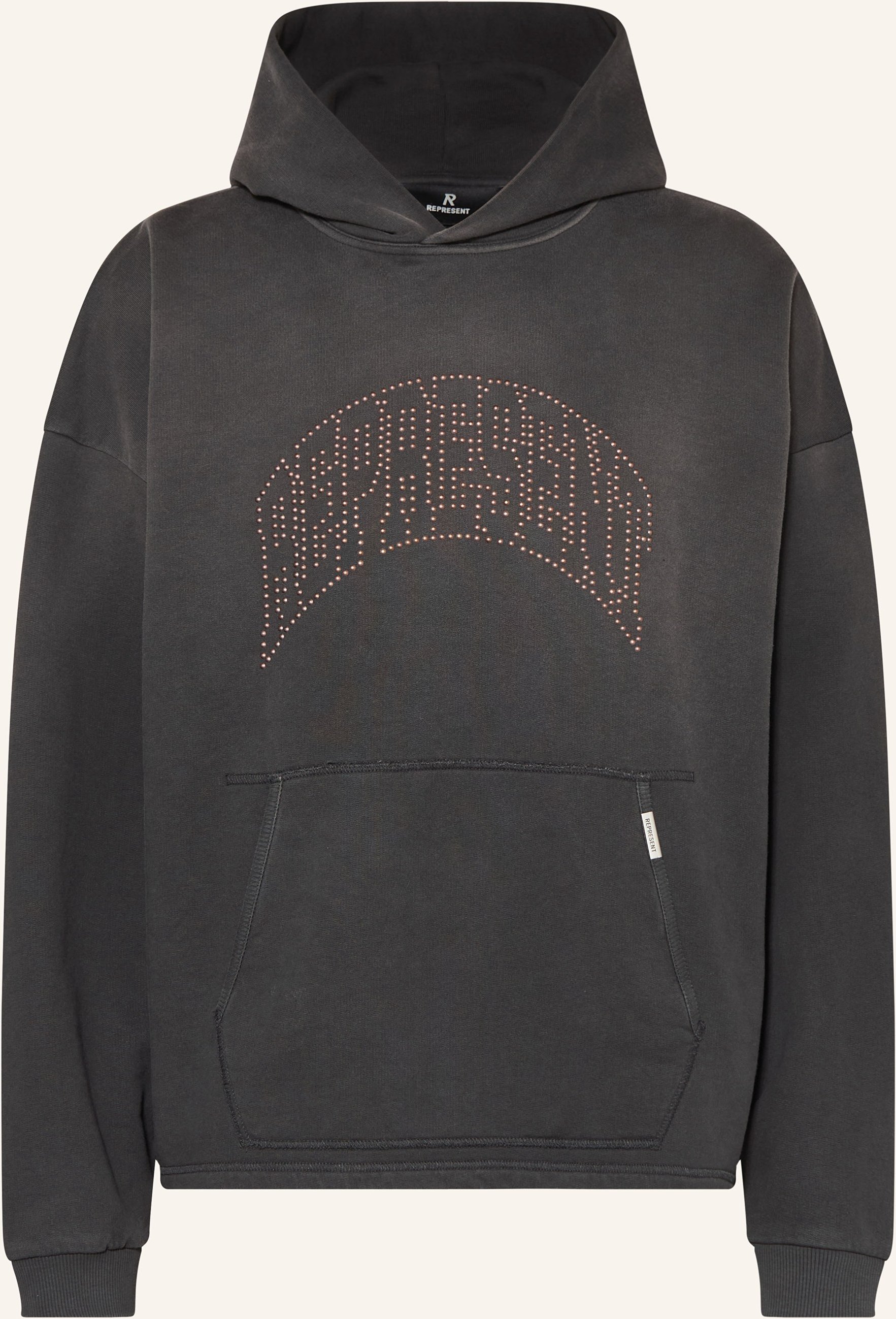 Represent Hoodie Mit Nieten schwarz