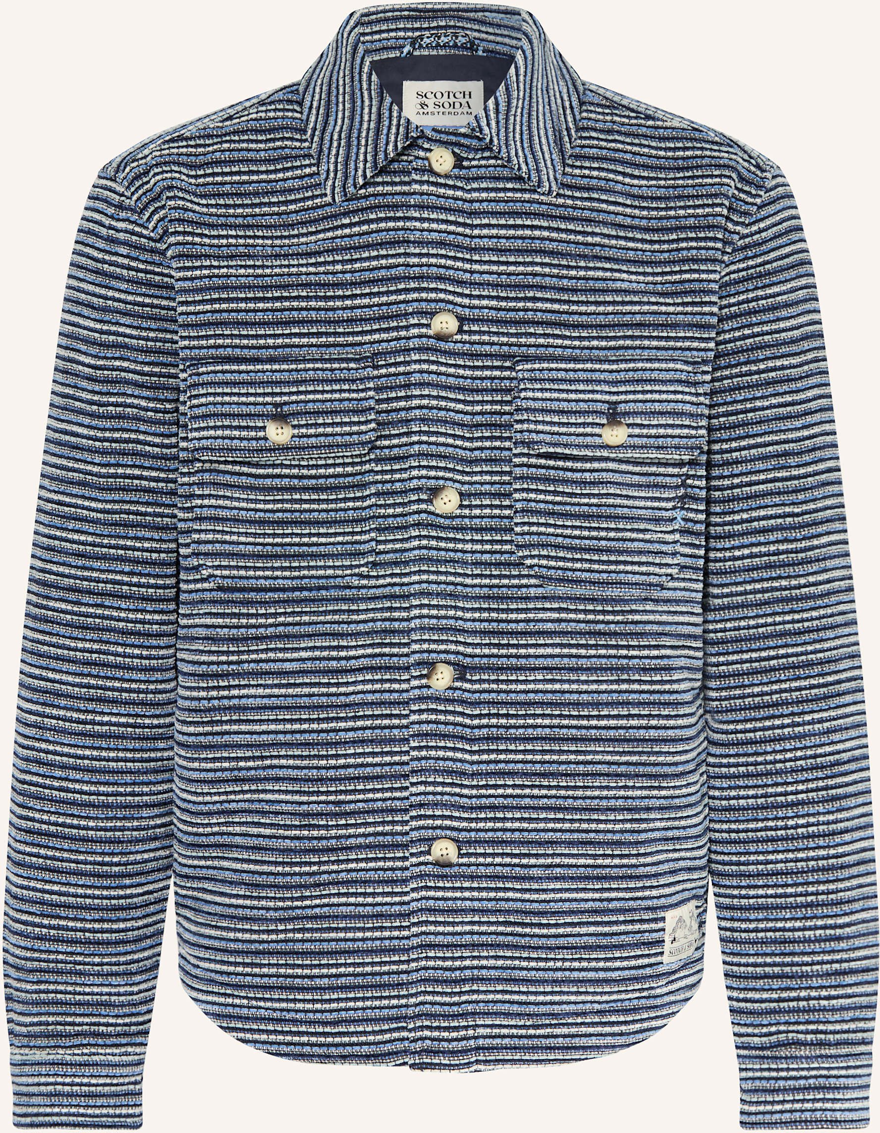 Scotch & Soda Overshirt blau