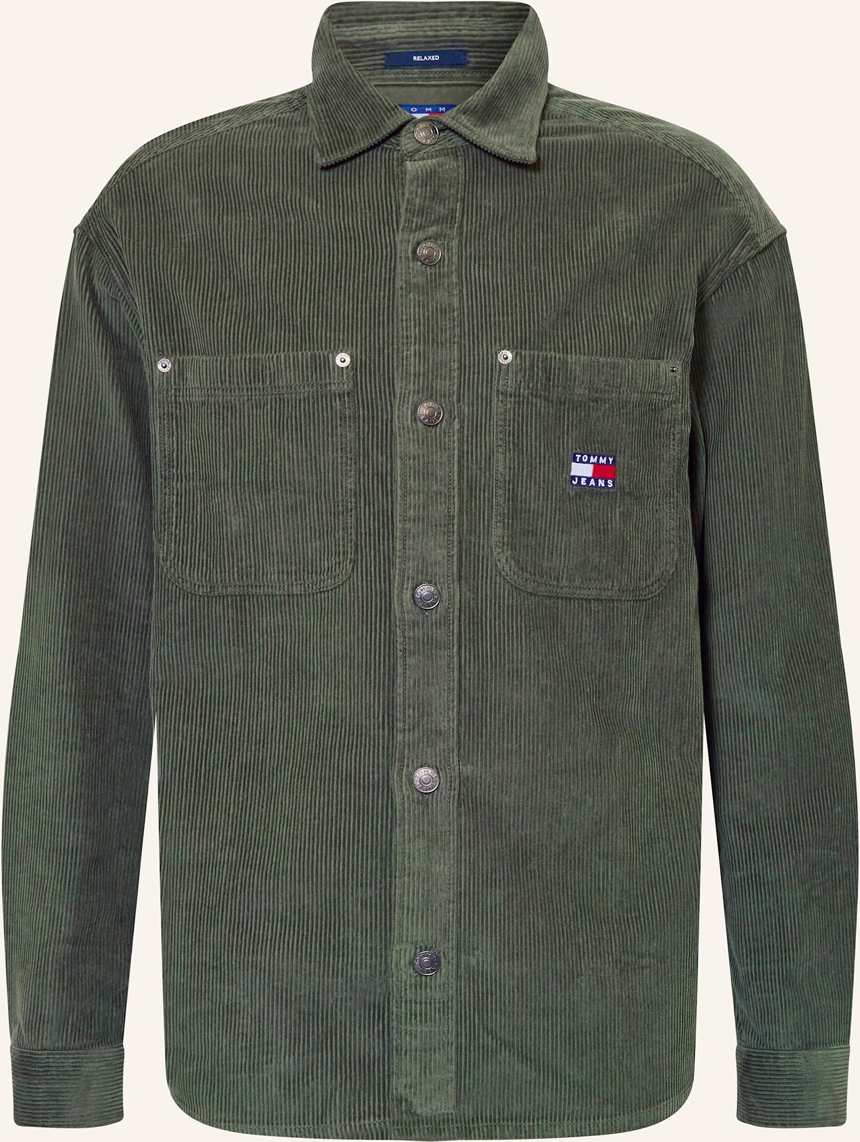 Thumbnail - Tommy Jeans Cord-Overshirt gruen