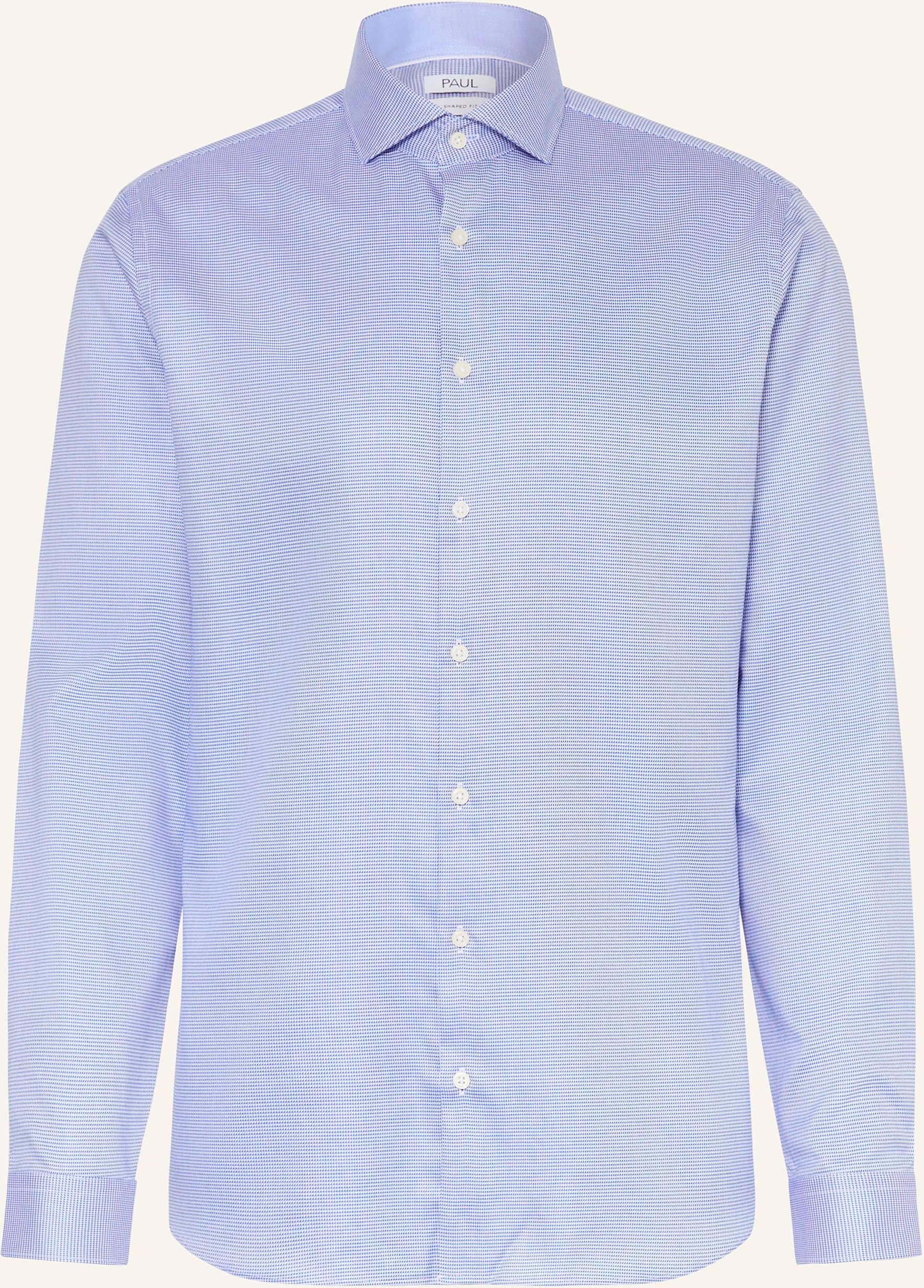 Paul Hemd Shaped Fit blau