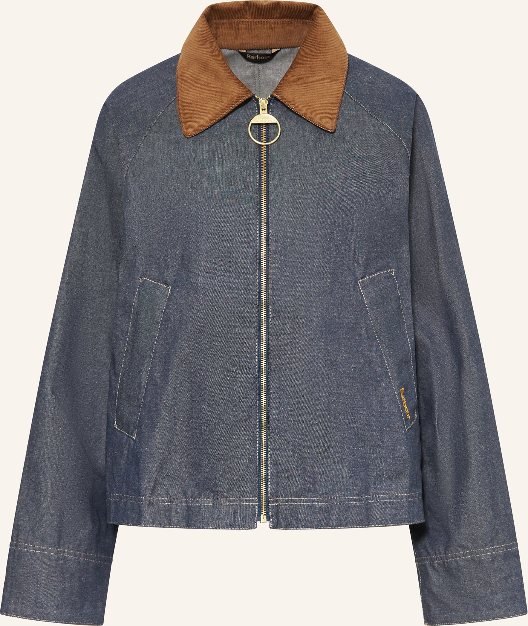 Barbour Jacke Freckleton In Jeansoptik blau