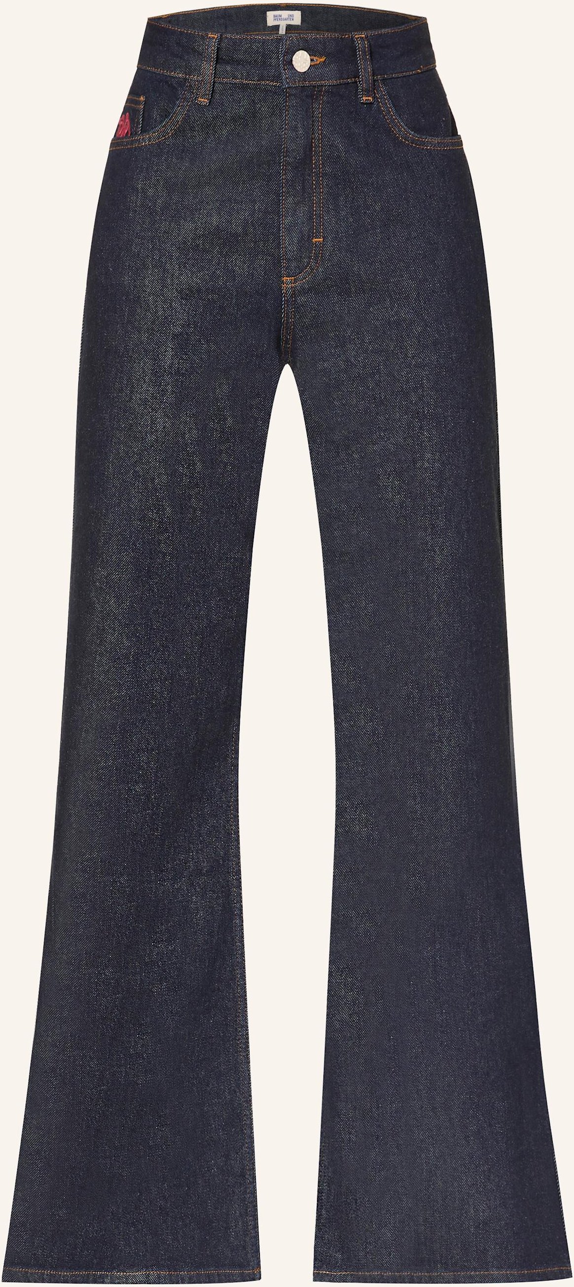 Baum Und Pferdgarten Flared Jeans Nilea blau