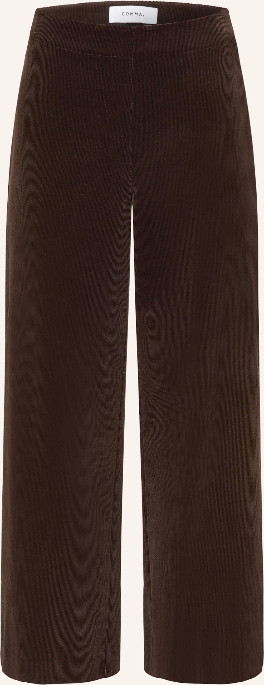 Comma 7/8-Hose Aus Cord braun