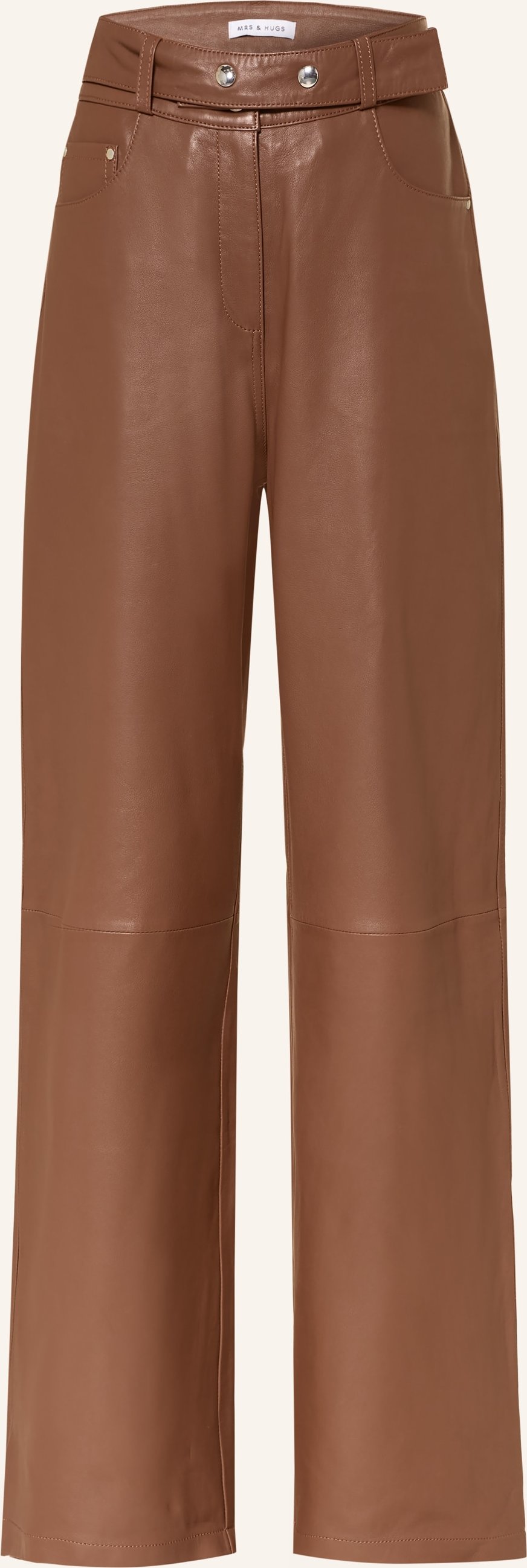 Mrs & Hugs Lederhose braun