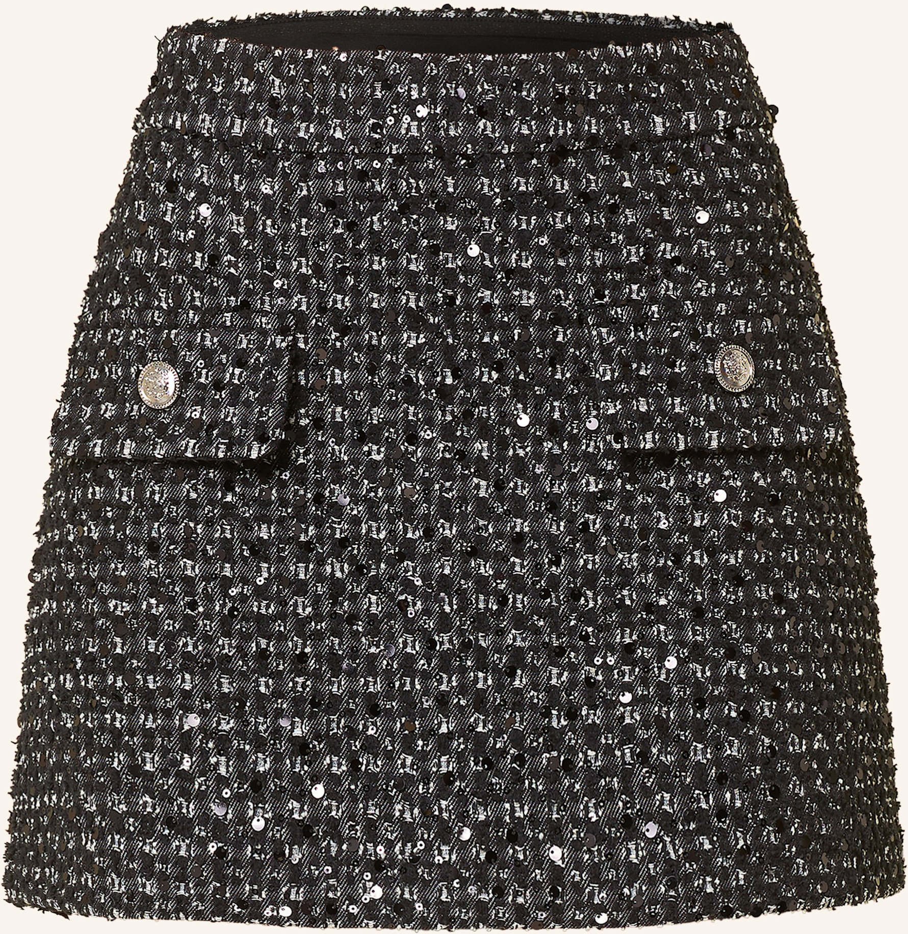 Liu Jo Bouclé-Rock Mit Pailletten schwarz