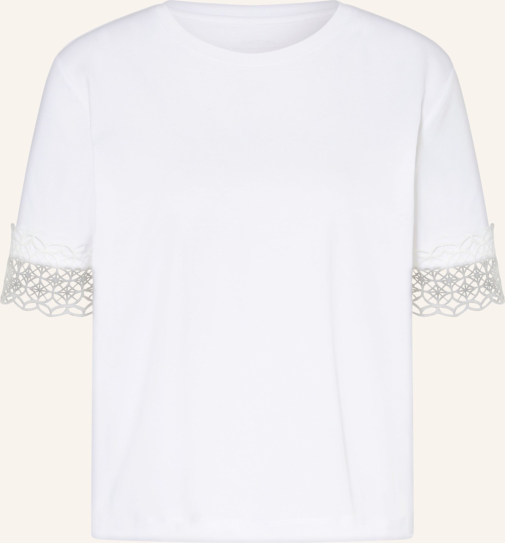 Marc Cain T-Shirt Mit Spitze weiss