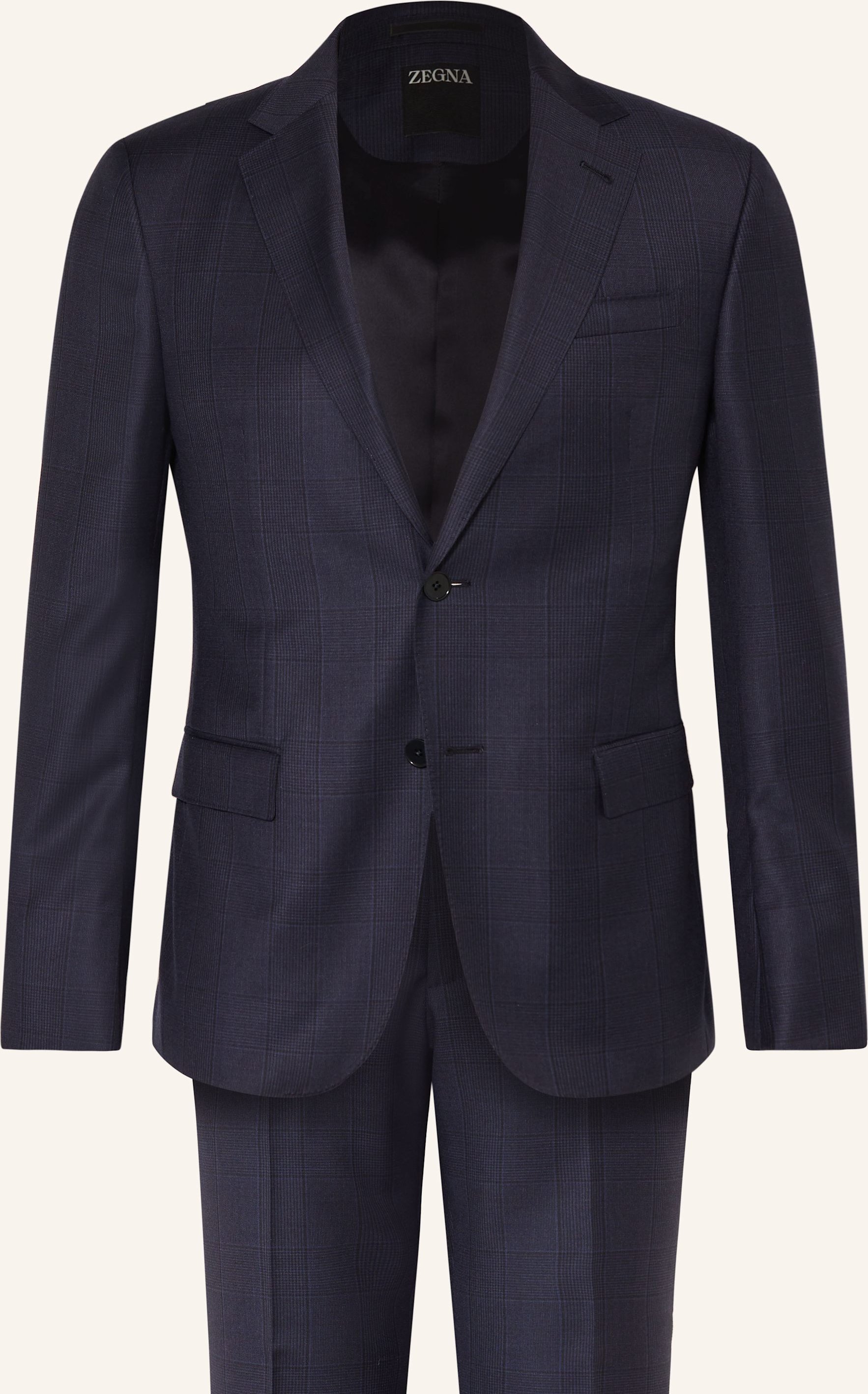 Thumbnail - Zegna Anzug Drop 8 Tailored Fit blau