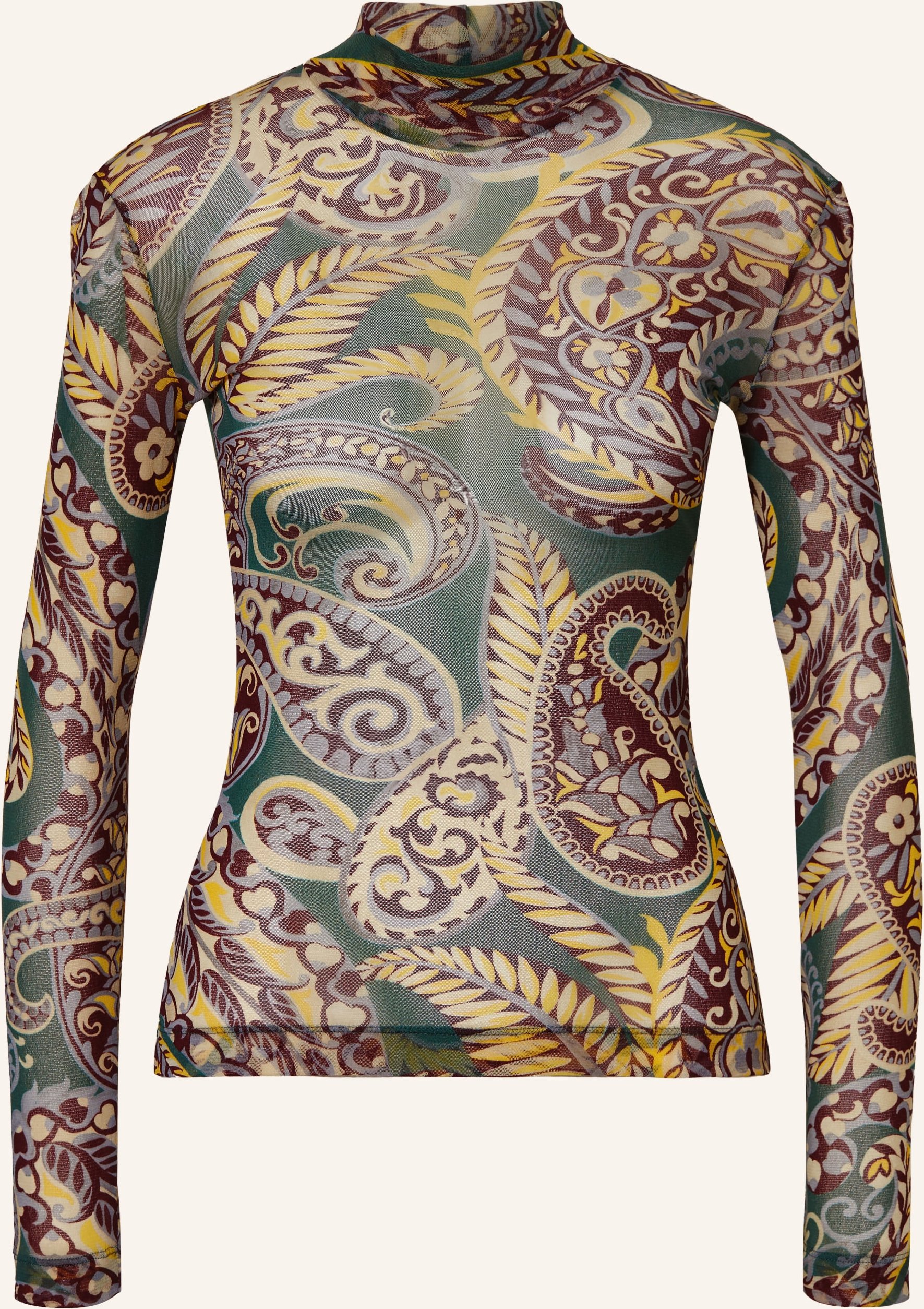 Etro Longsleeve Aus Mesh rot