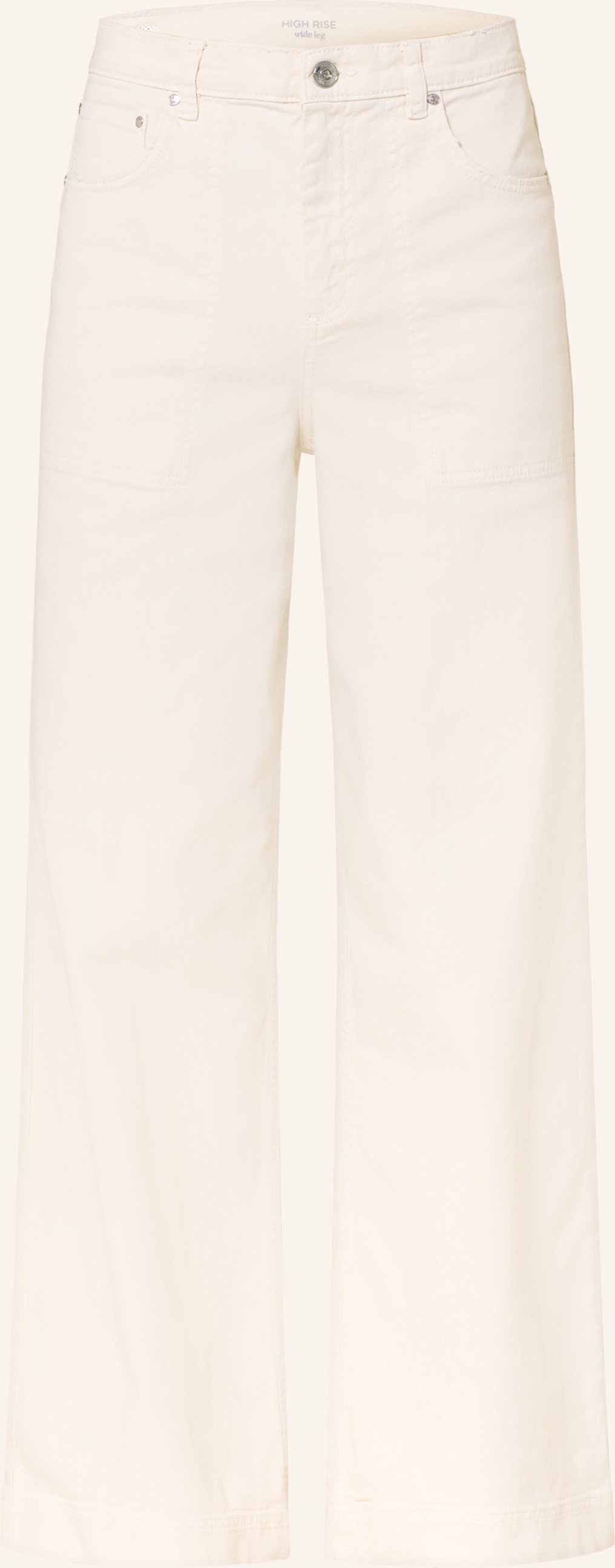 Oui Wide Leg Jeans beige