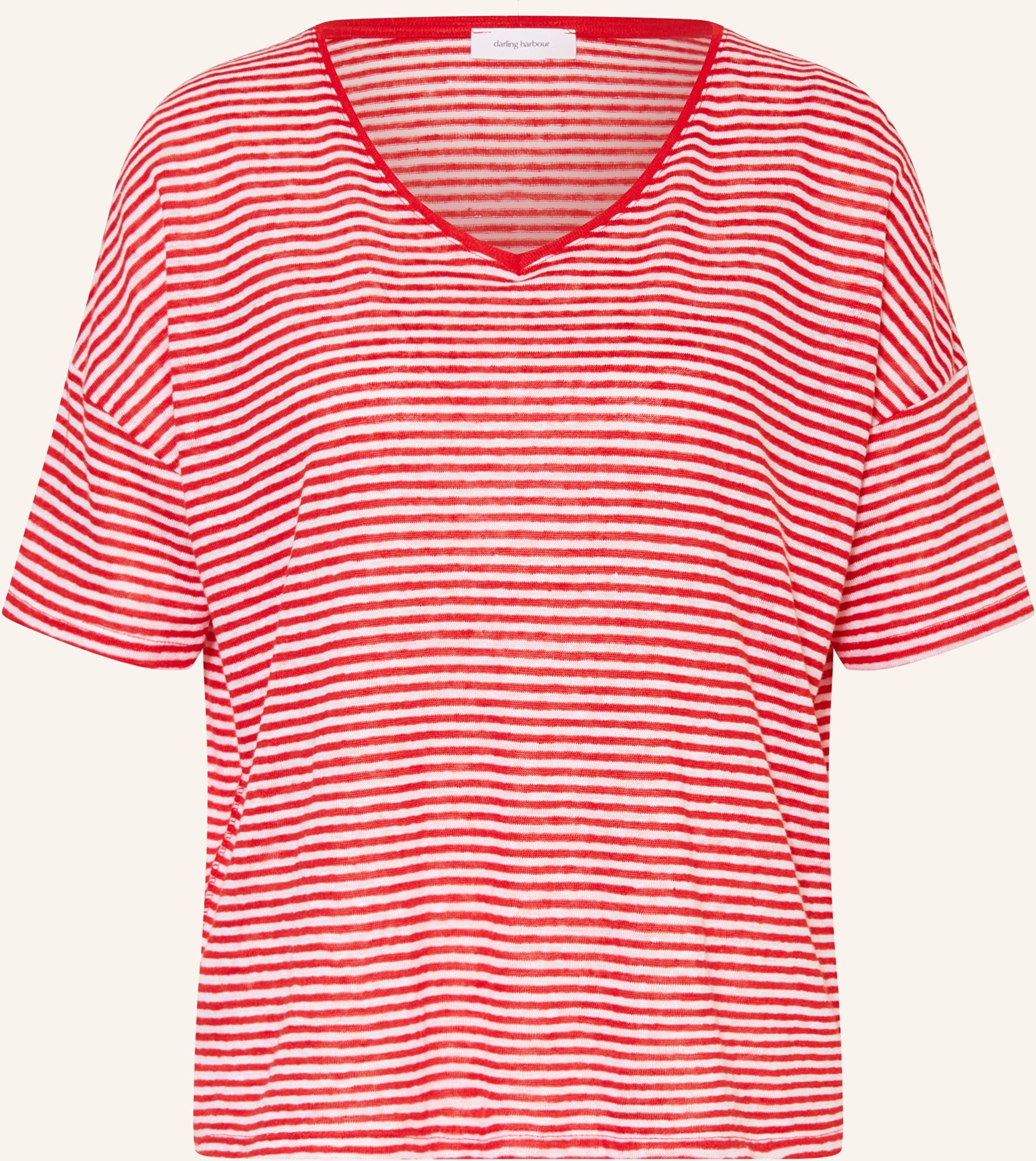 Darling Harbour T-Shirt Aus Leinen rot