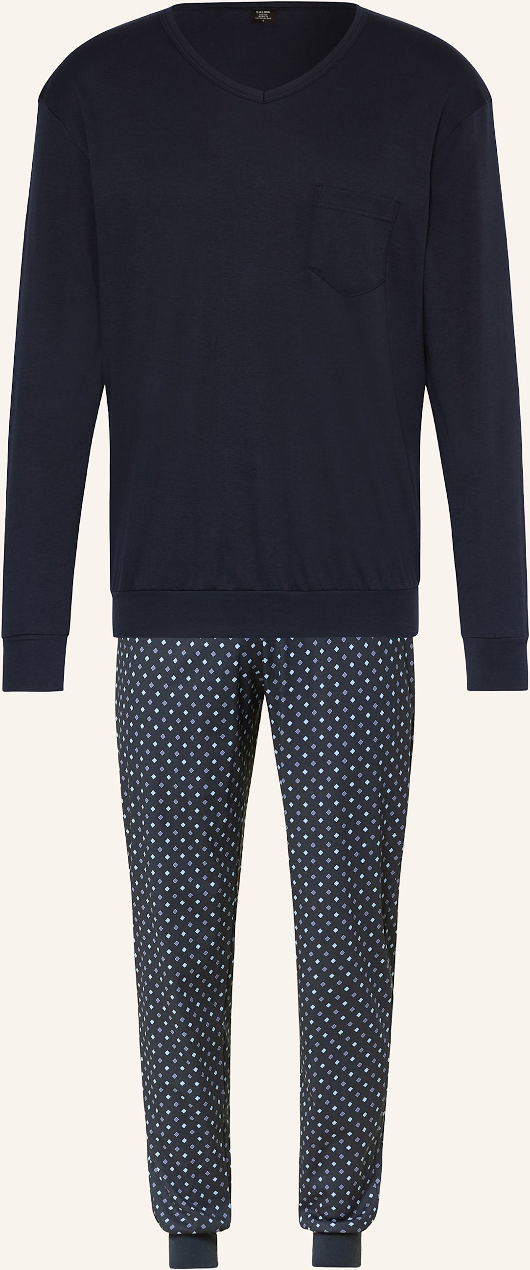 Calida Schlafanzug Relax Streamline blau