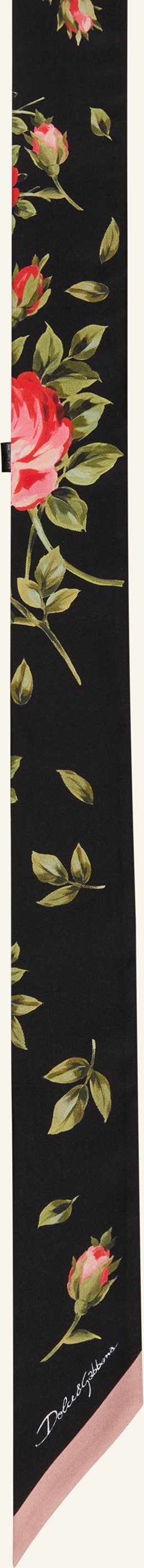 Dolce & Gabbana Seidenschal schwarz