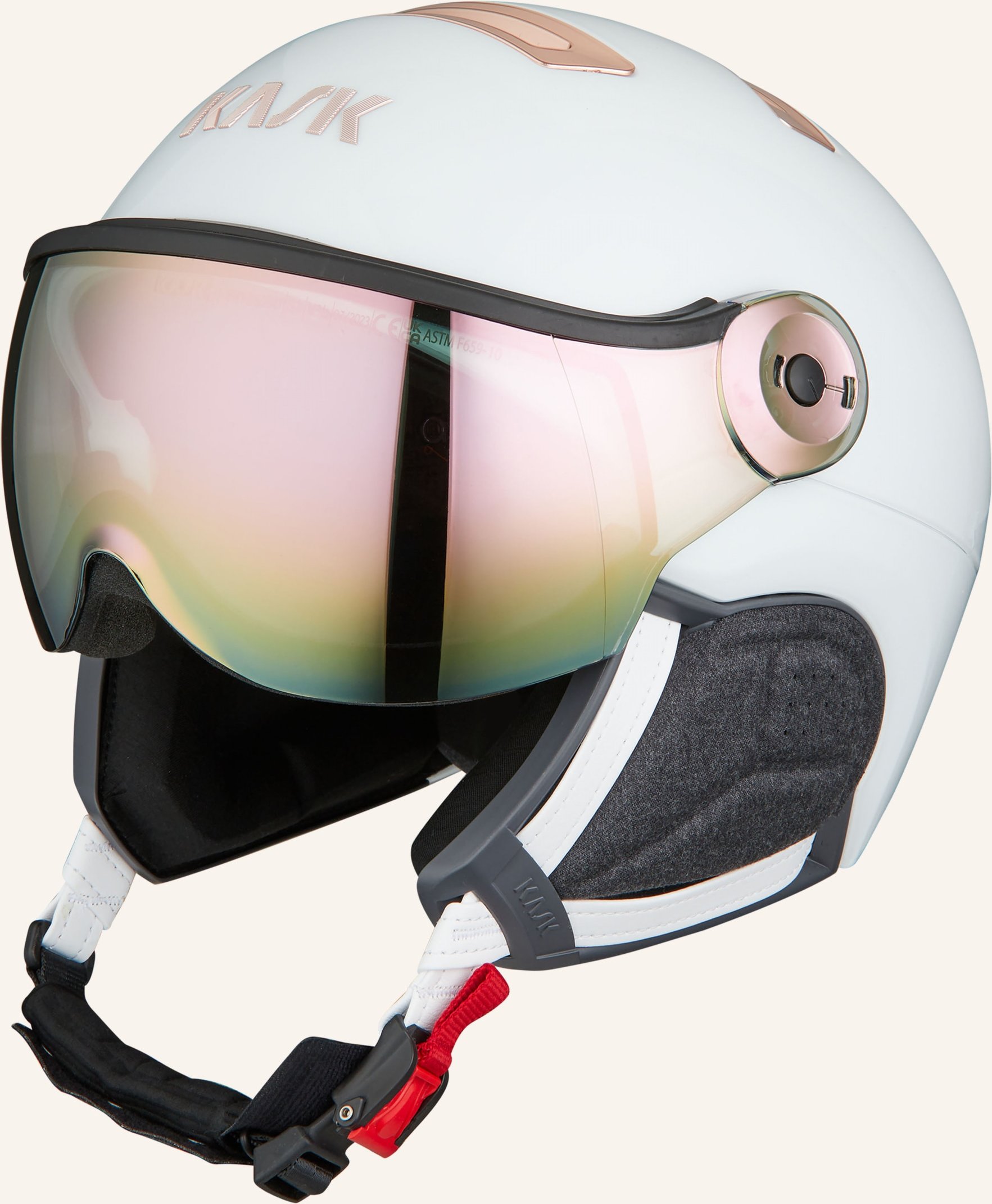 Thumbnail - Kask Skihelm Chrome Visor weiss