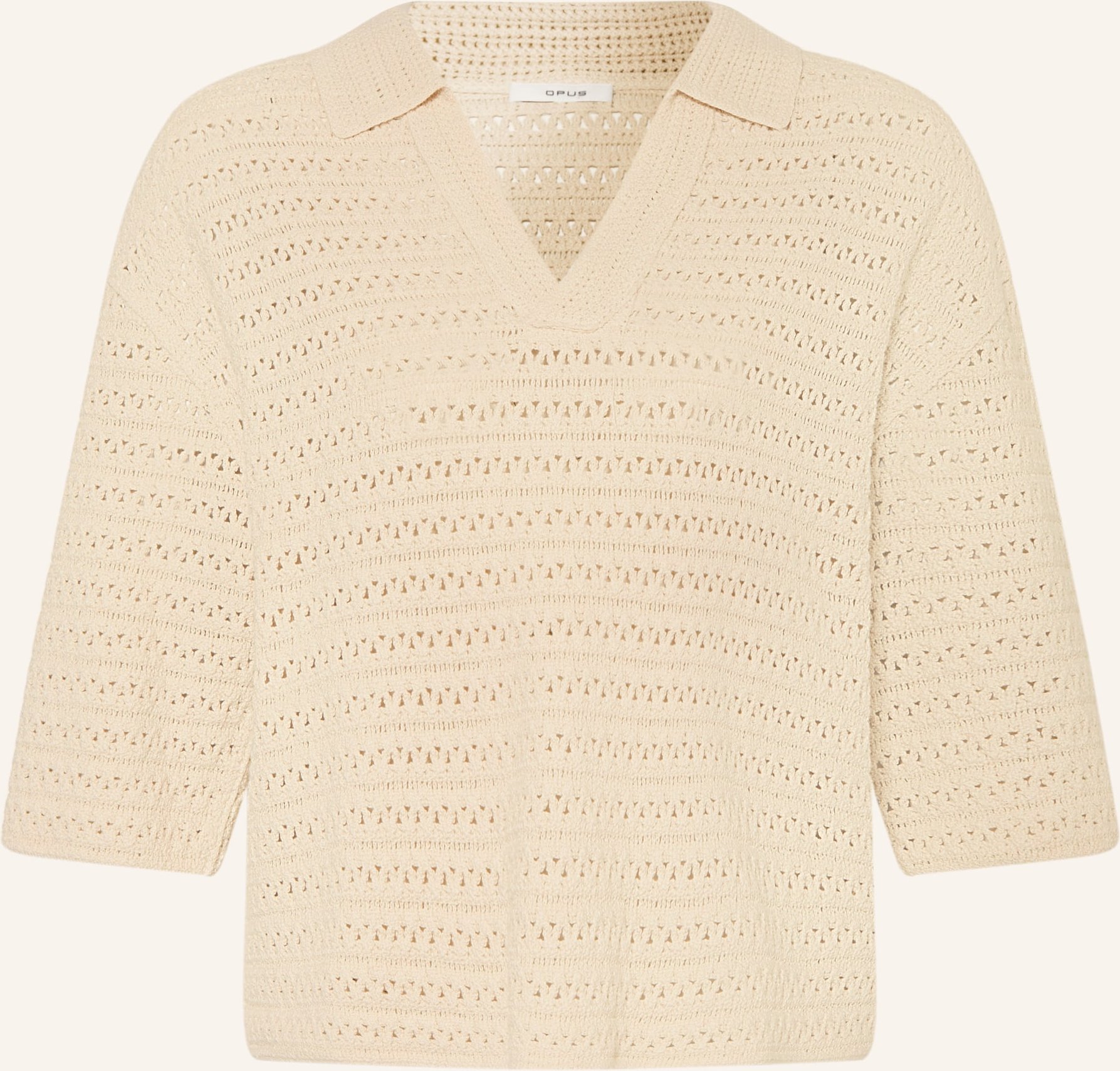 Opus Pullover Garakino Mit 3/4-Arm weiss