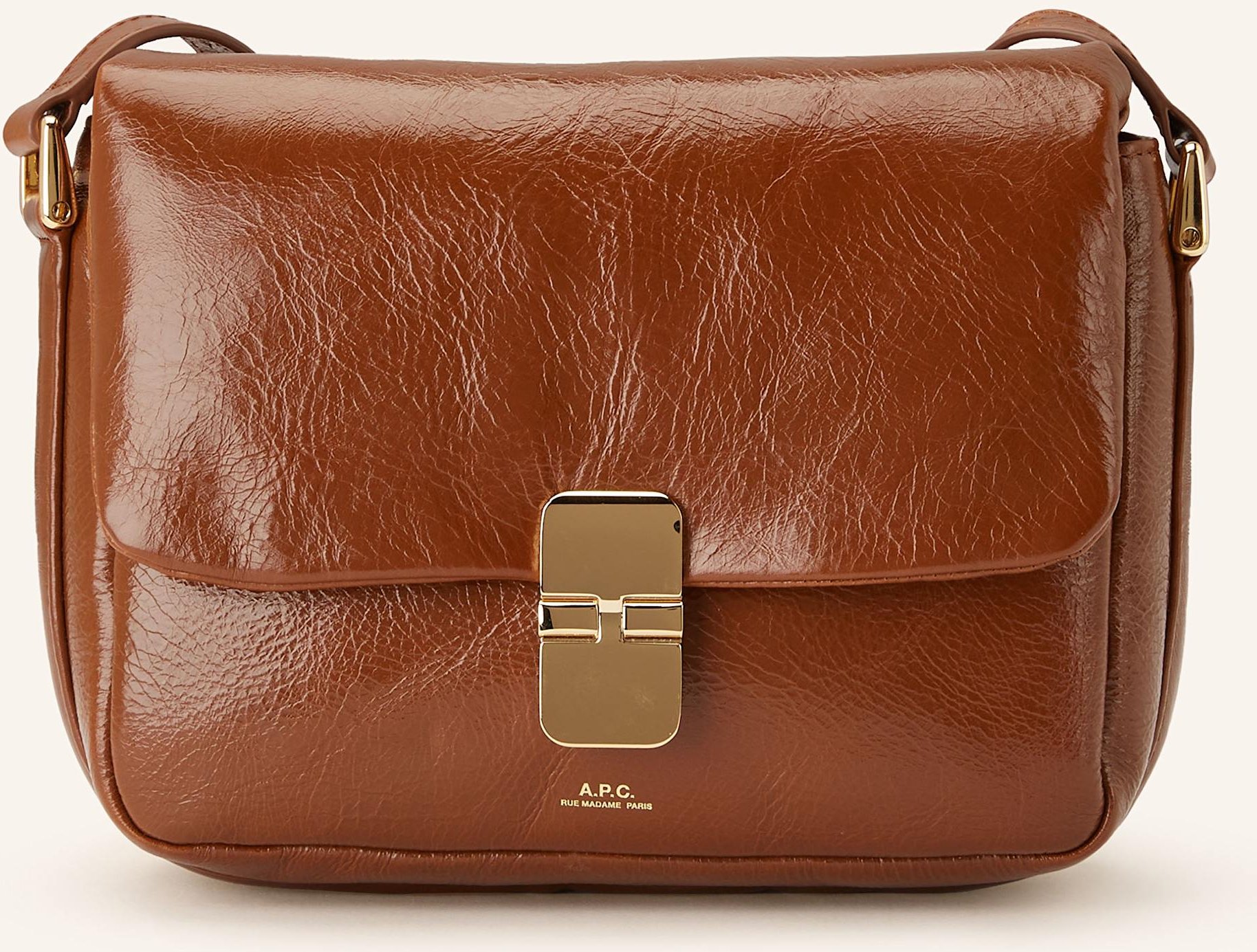 A.P.C. Umhängetasche Grace Small braun