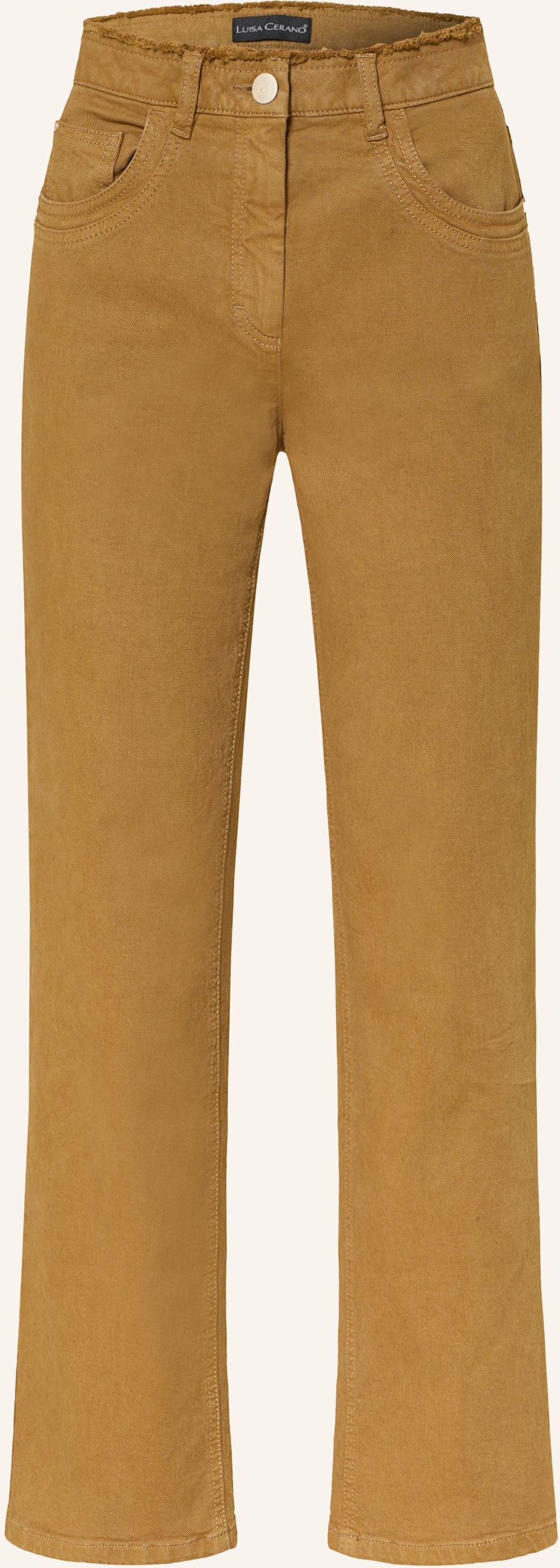Luisa Cerano Straight Jeans braun