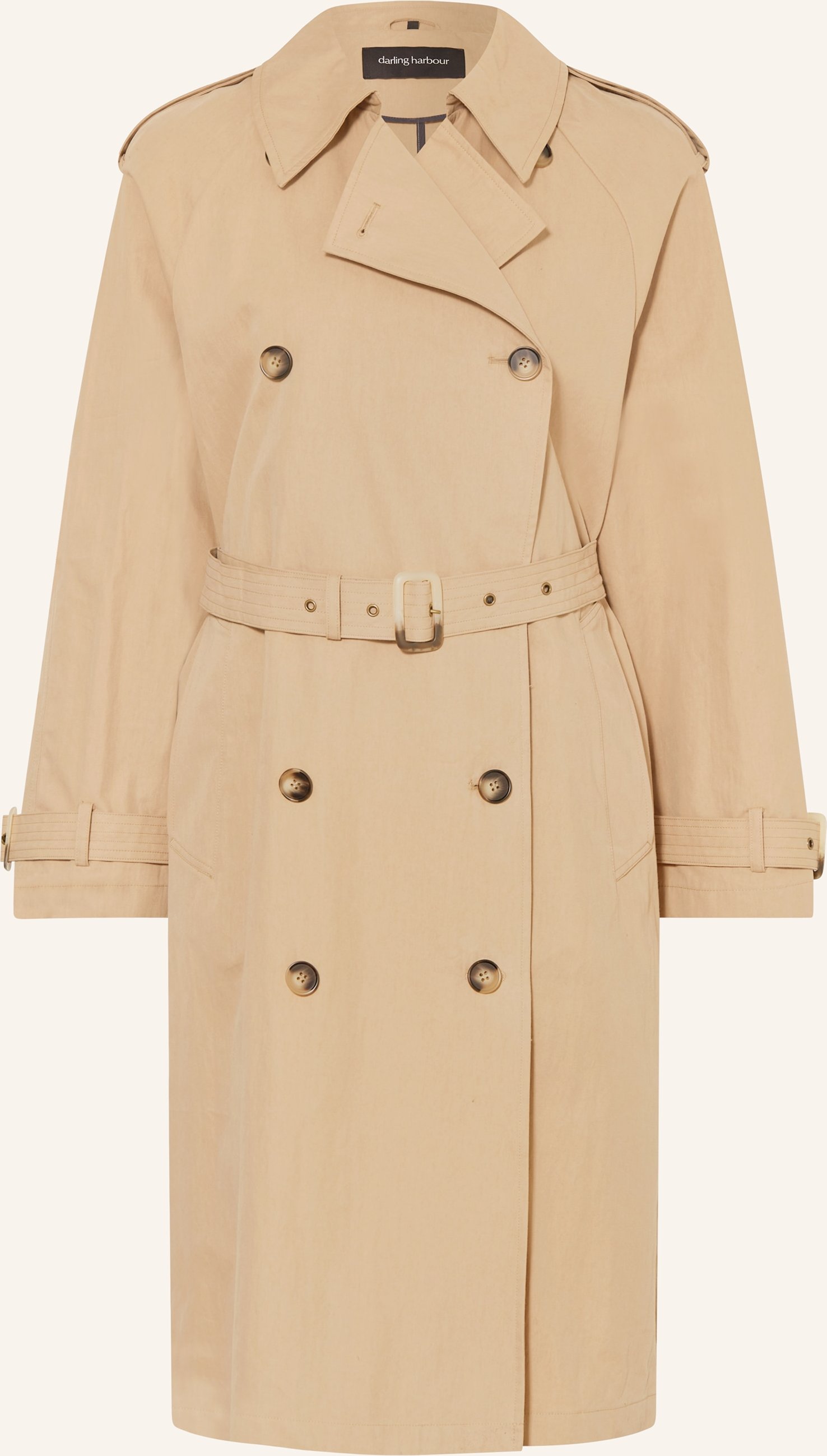 Darling Harbour Oversized-Trenchcoat beige