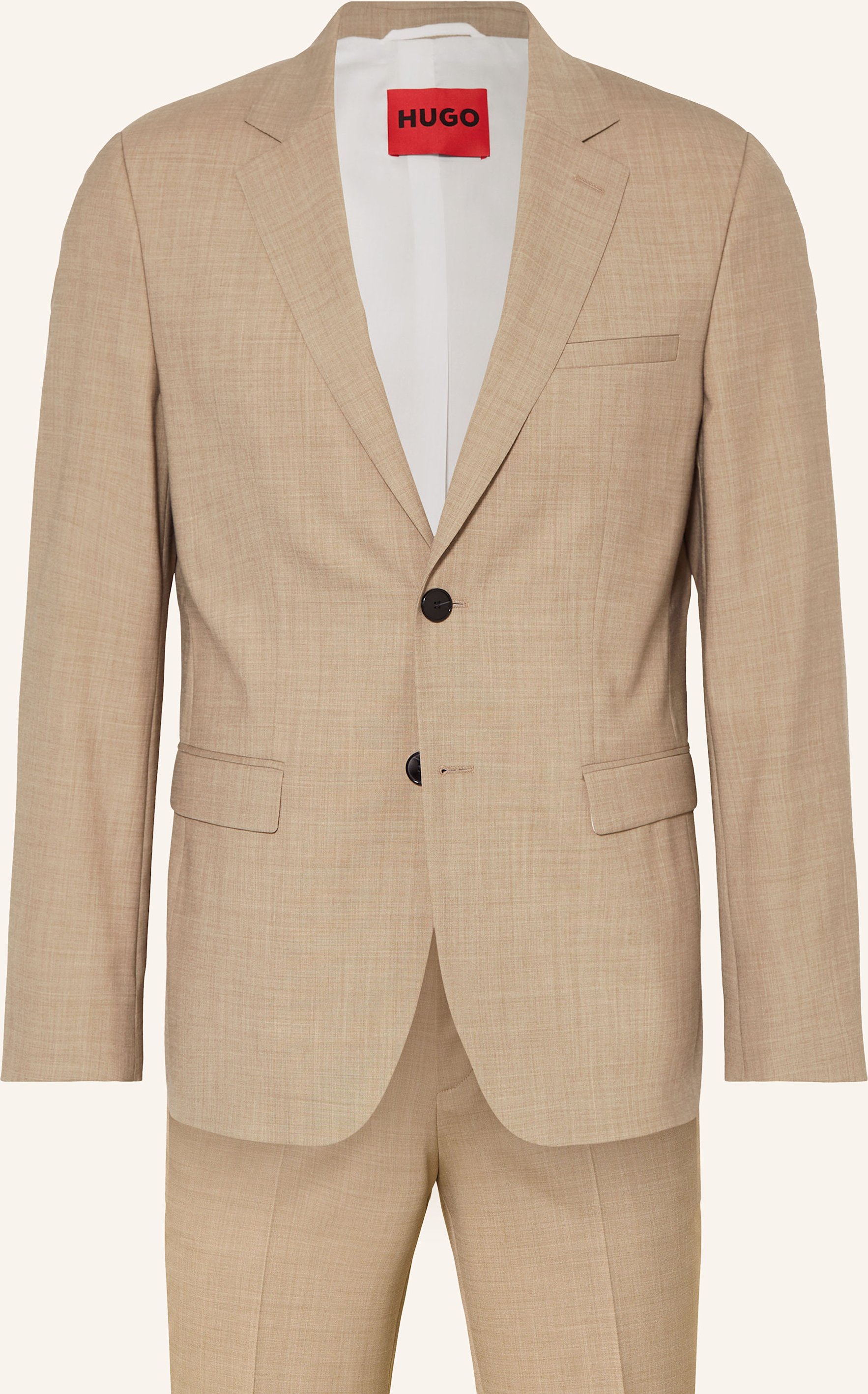 Hugo Anzug Arti-Hesten Extra Slim Fit beige