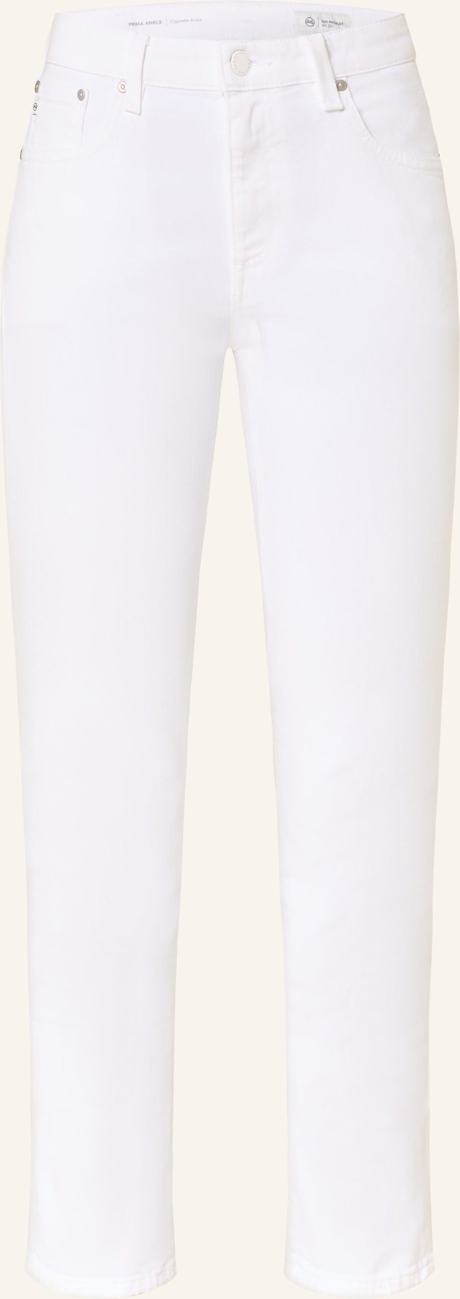 Ag Jeans Skinny Jeans Prima Ankle weiss