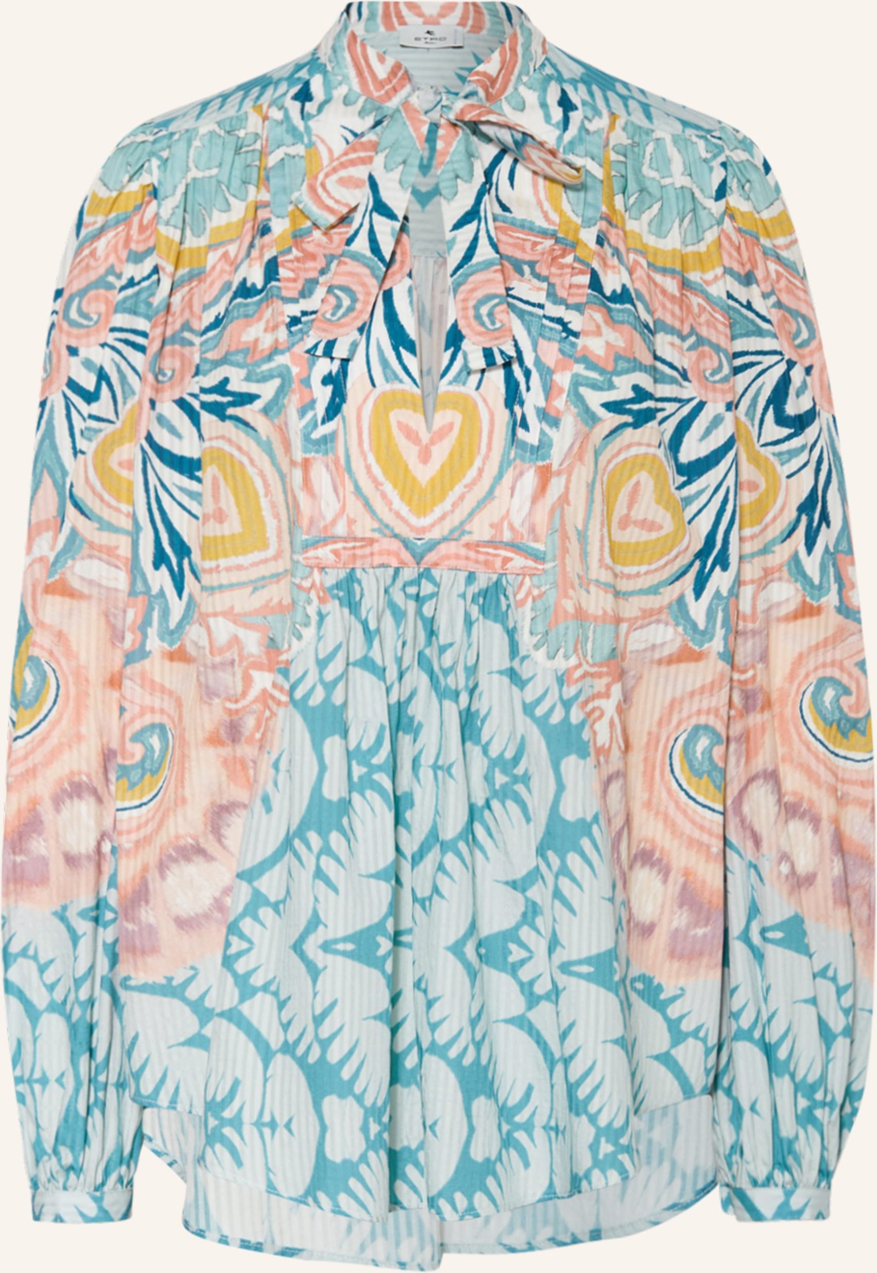 Etro Schluppenbluse blau