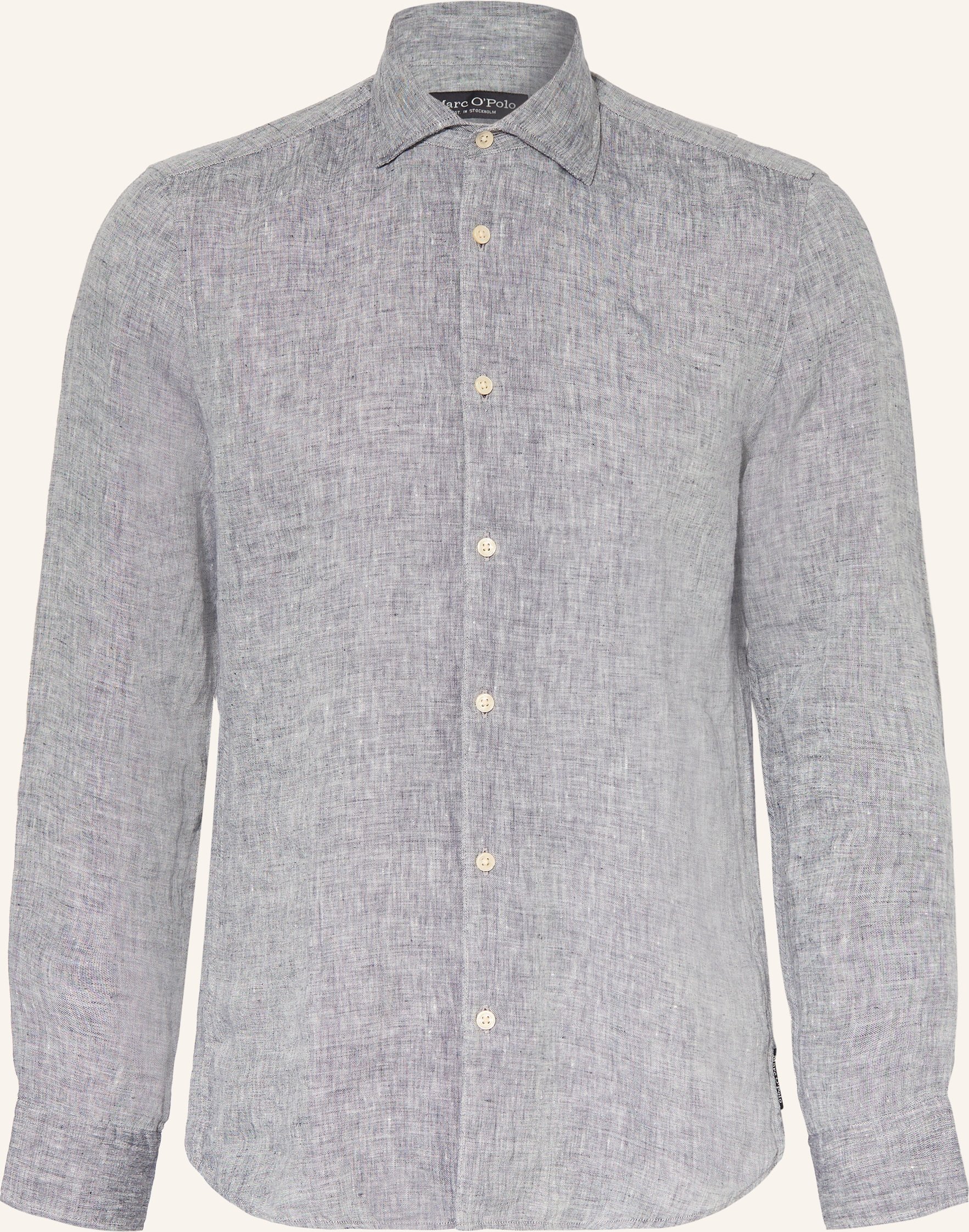 Marc O'polo Leinenhemd Slim Fit blau