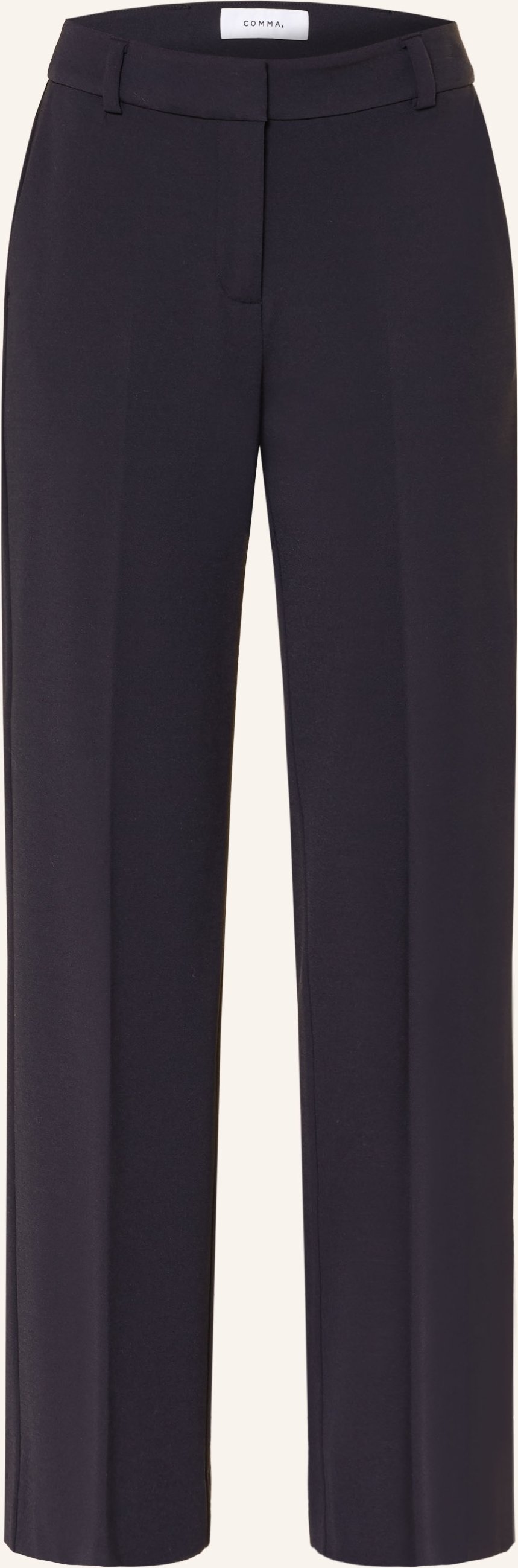 Comma Marlenehose Aus Jersey blau