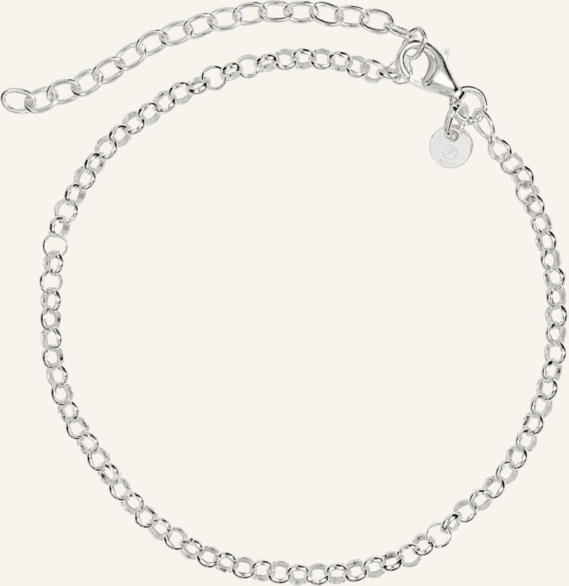 Pompidou Armband Mini Rolo Circle By Glambou silber