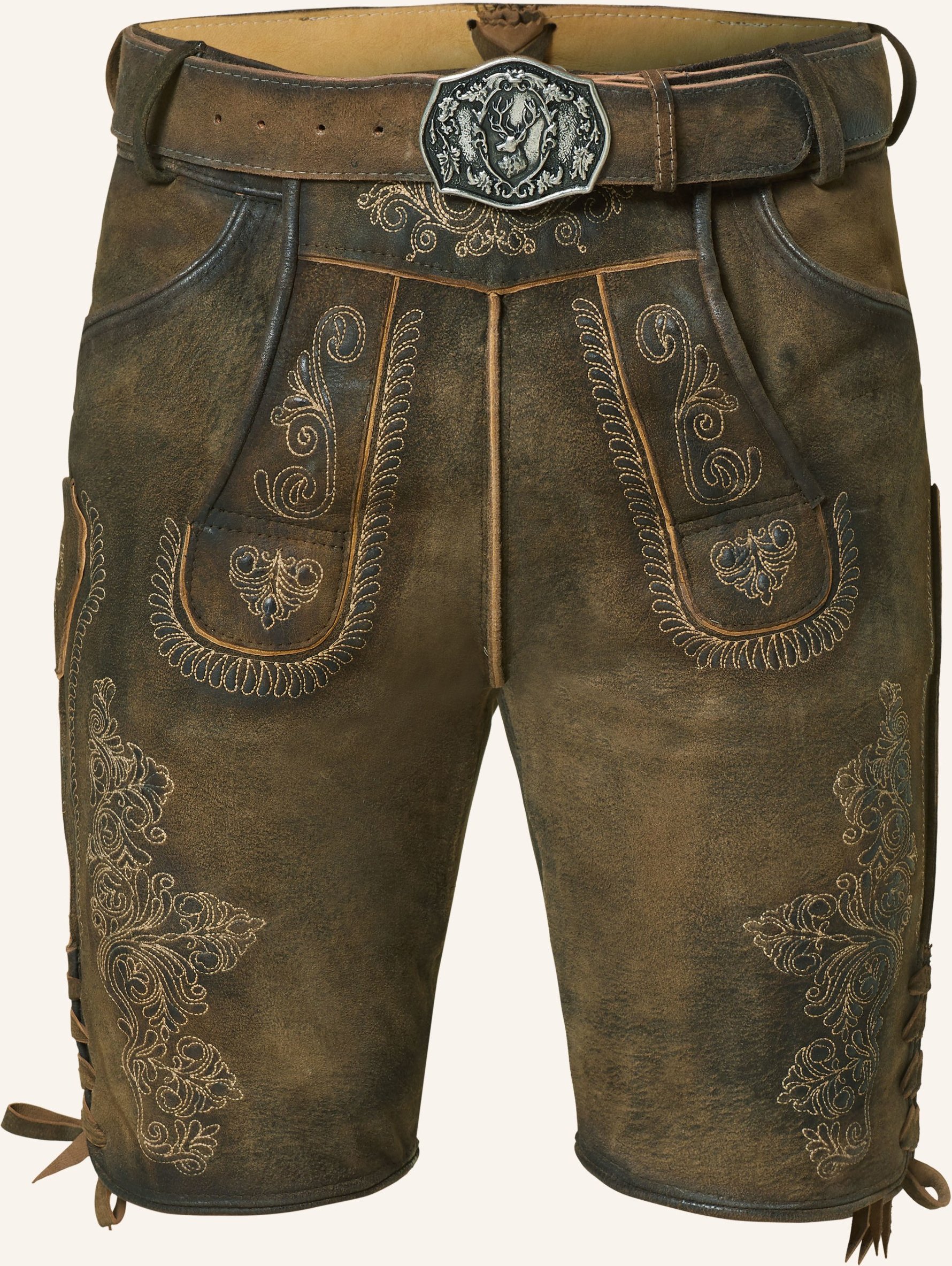 Hirscher Trachten-Lederhose Kufstein braun